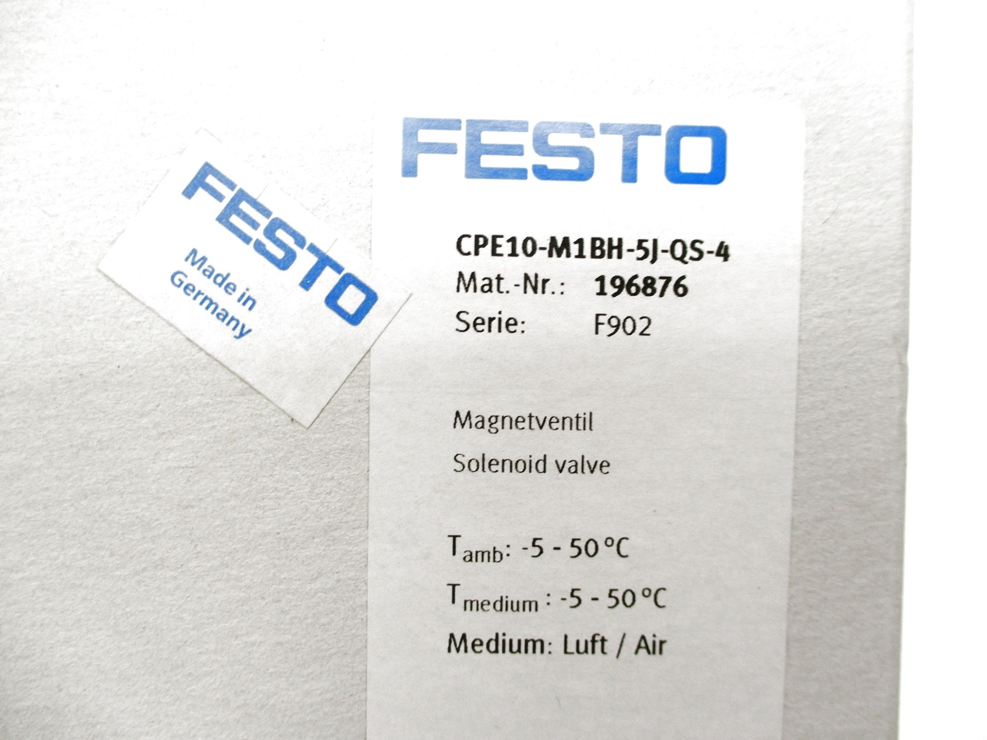 FESTO CPE10-M1BH-5J-QS-4 24VDC NSMP
