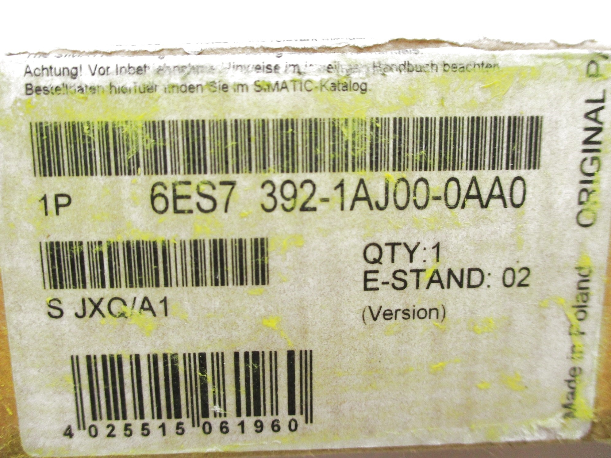 SIEMENS 6ES7 392-1AM00-0AA0NSMP