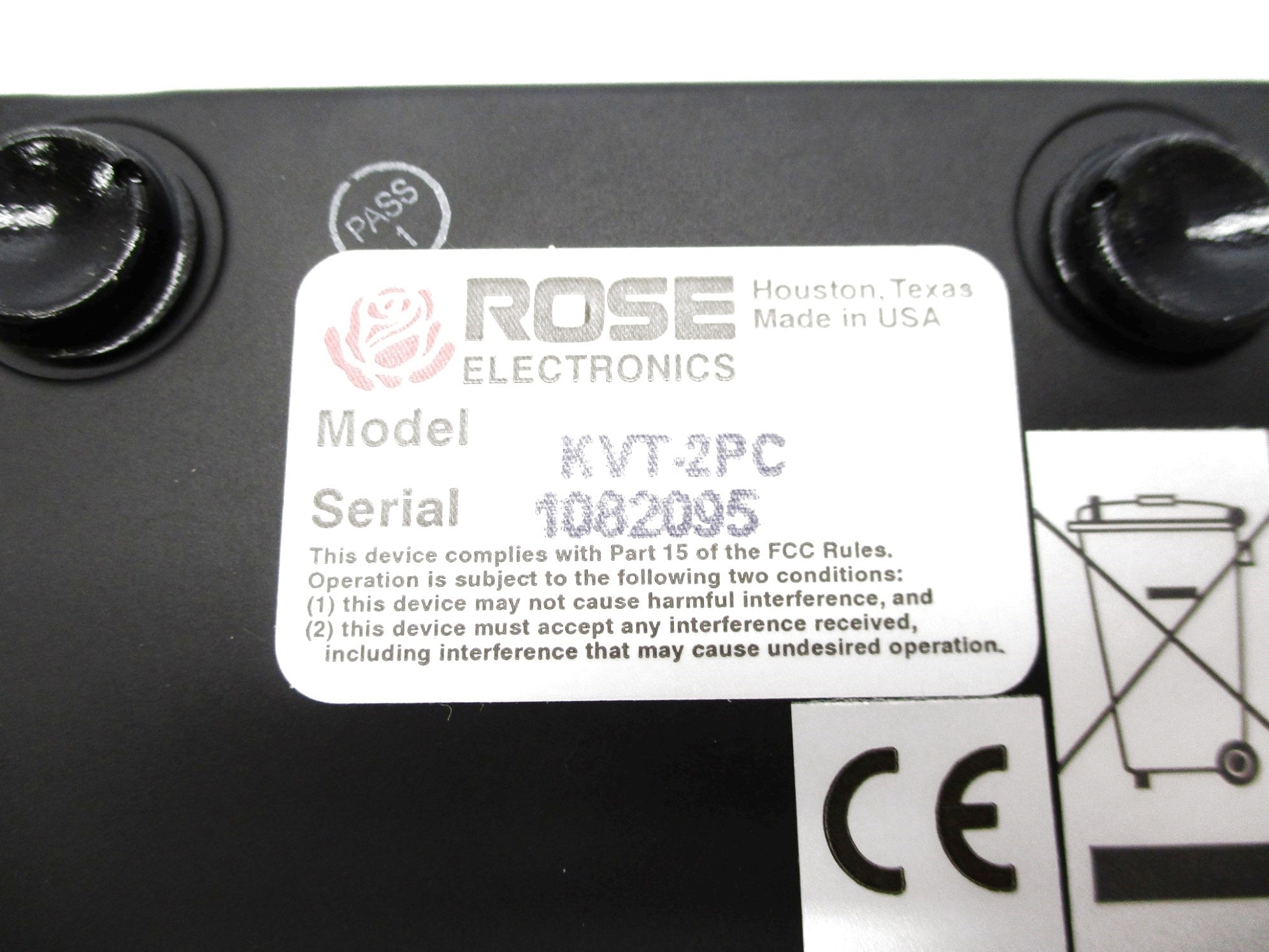 ROSE ELECTRONICS KVT-2PC NSNP