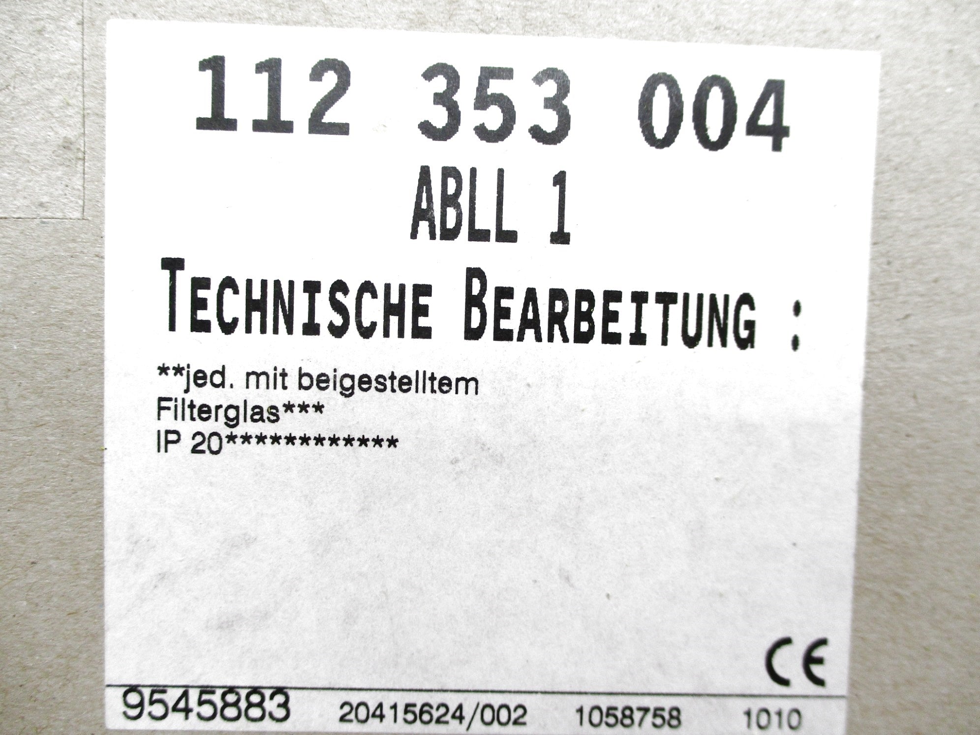 TECHNISCHE ABLL1 NSMP