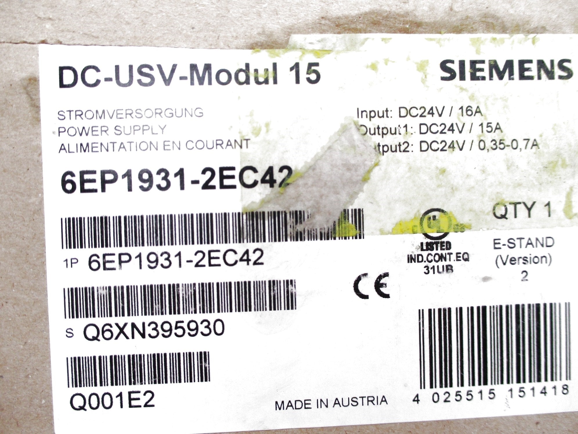 SIEMENS 6EP1931-2EC42 NSMP