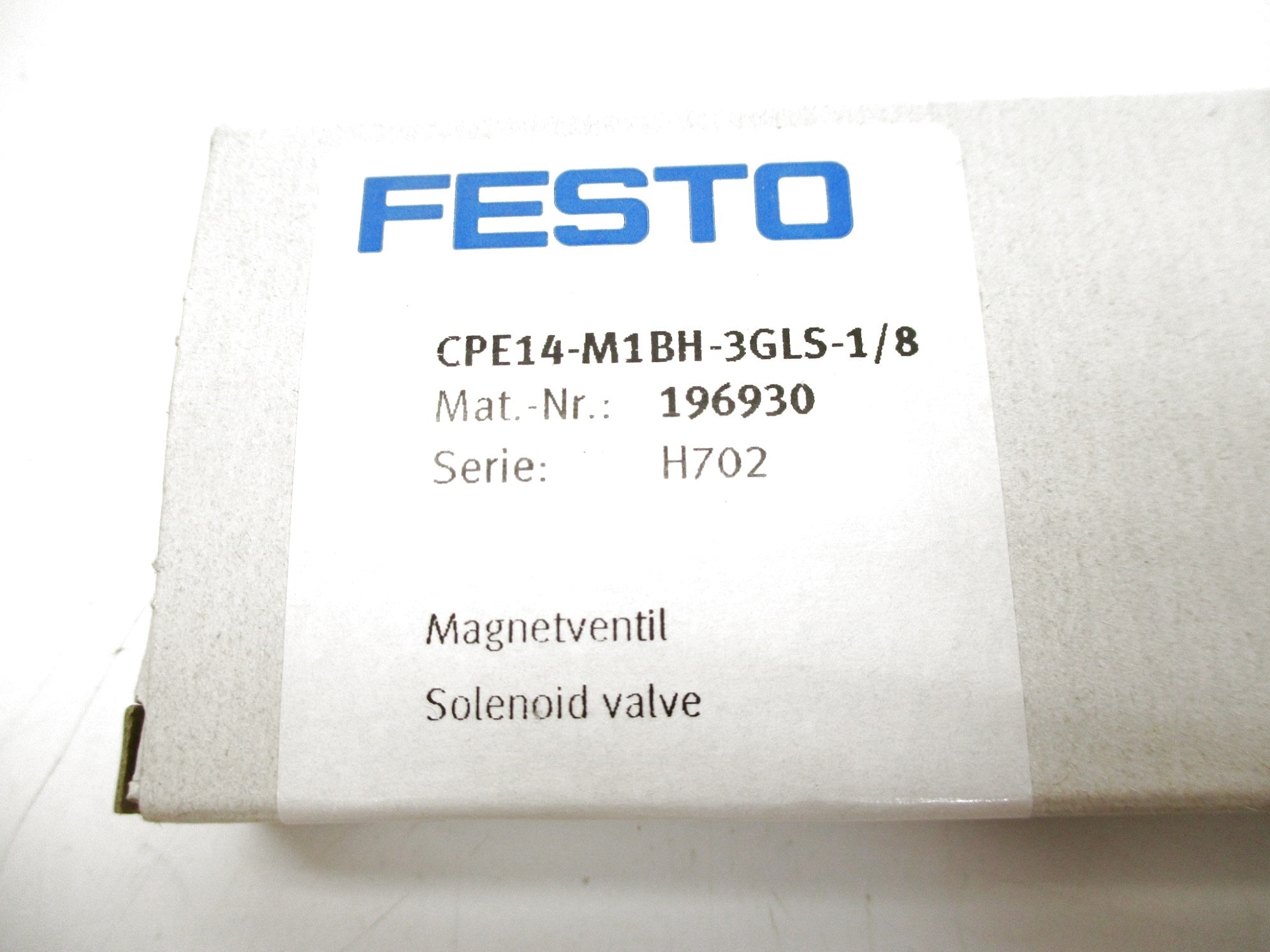 FESTO CPE14-M1BH-3GLS-1/8 24VDC NSMP