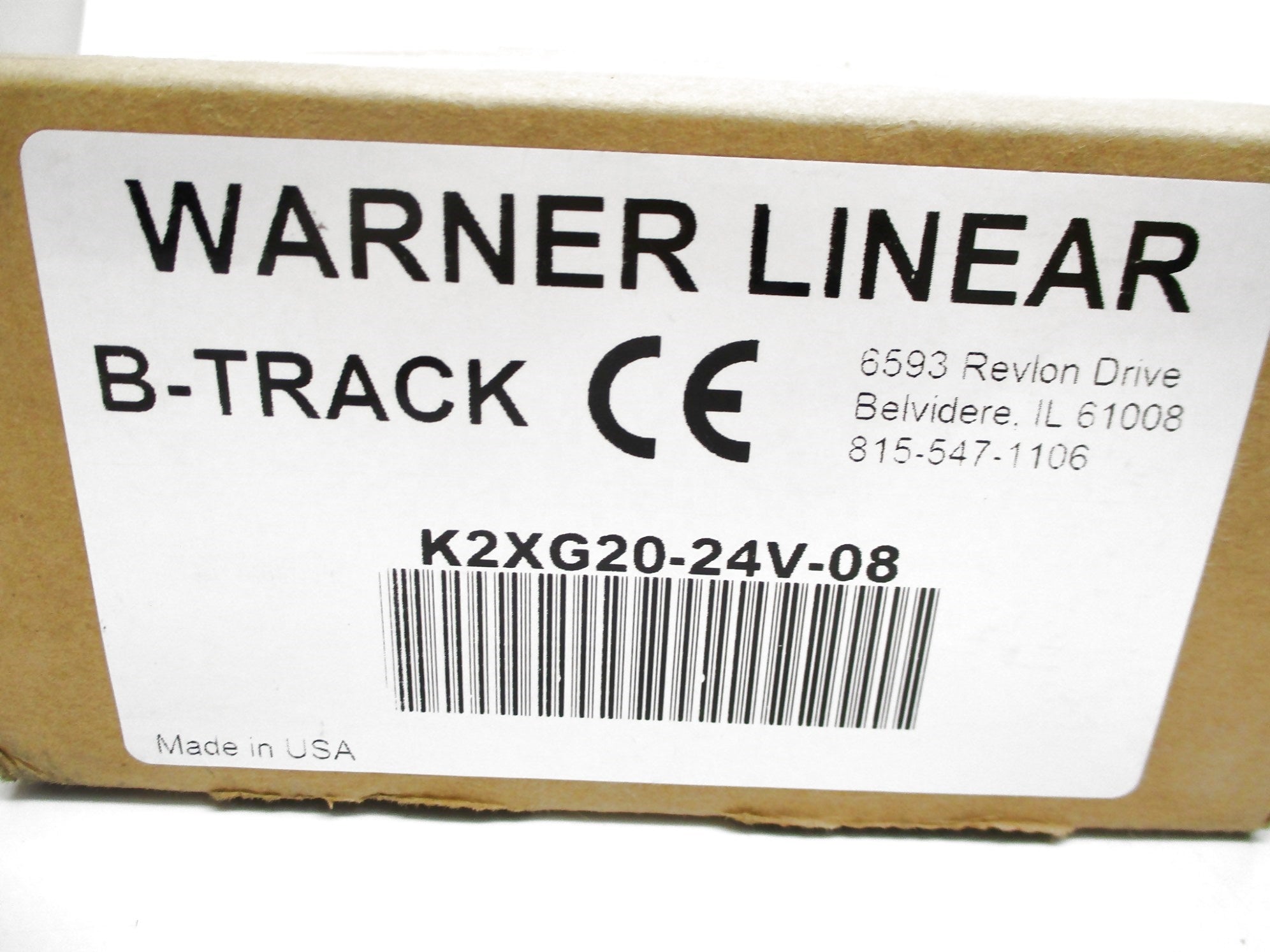 WARNER LINEAR K2XG20-24V-08 NSMP