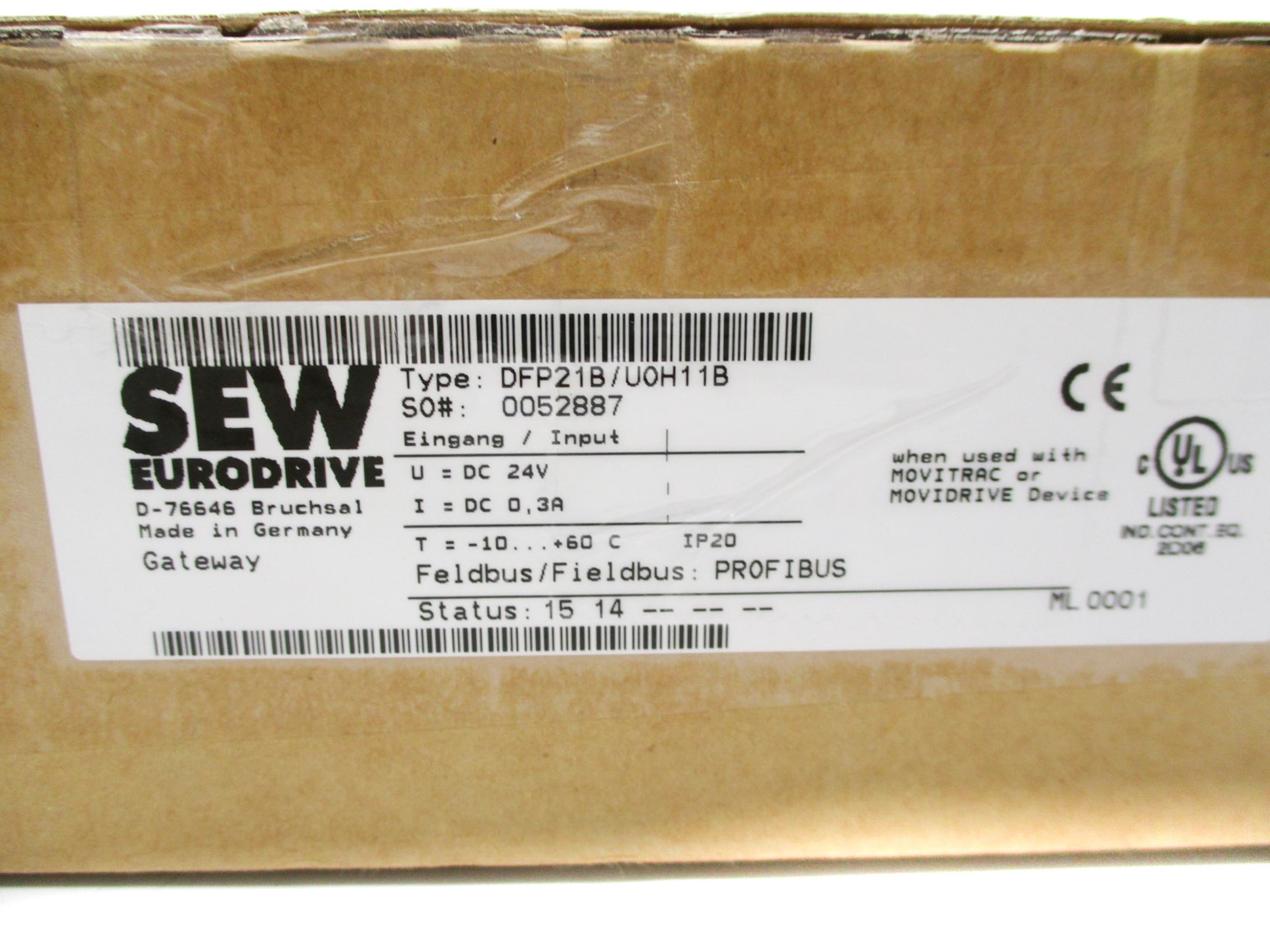 SEW EURODRIVE DFP21B/U0H11B NSMP