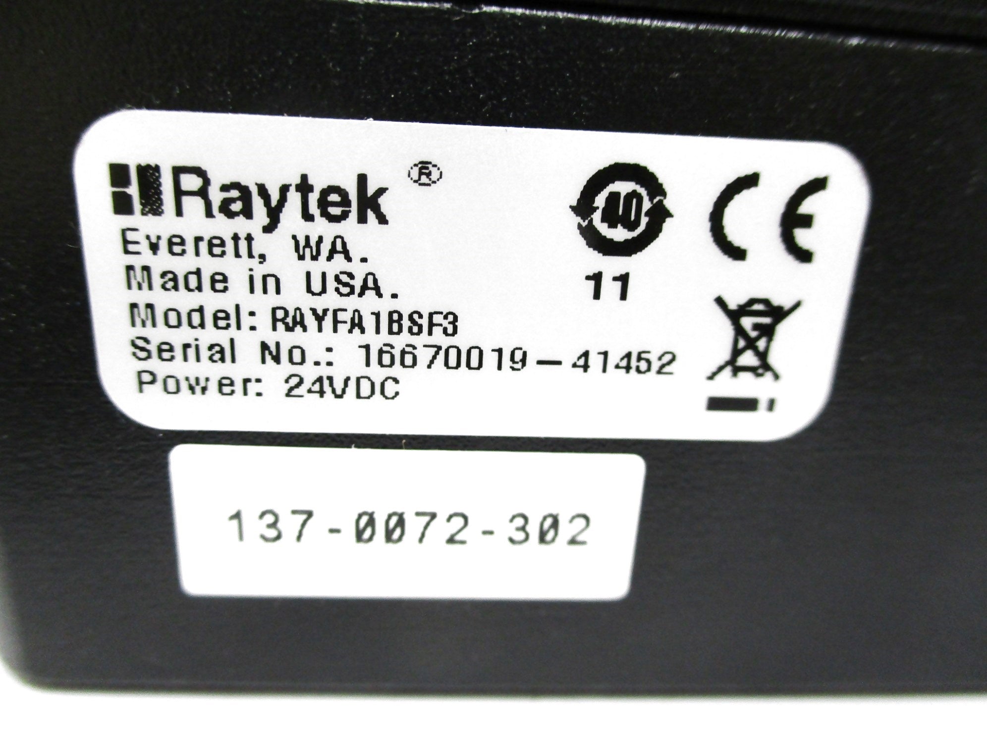 RAYTEK RAYFA1BSF3 24VDC NSNP