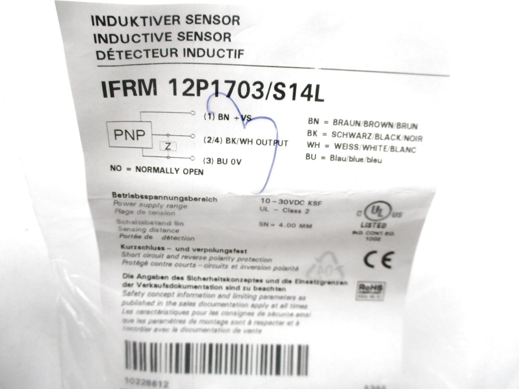 BAUMER IFRM12P1703/S14L NSMP