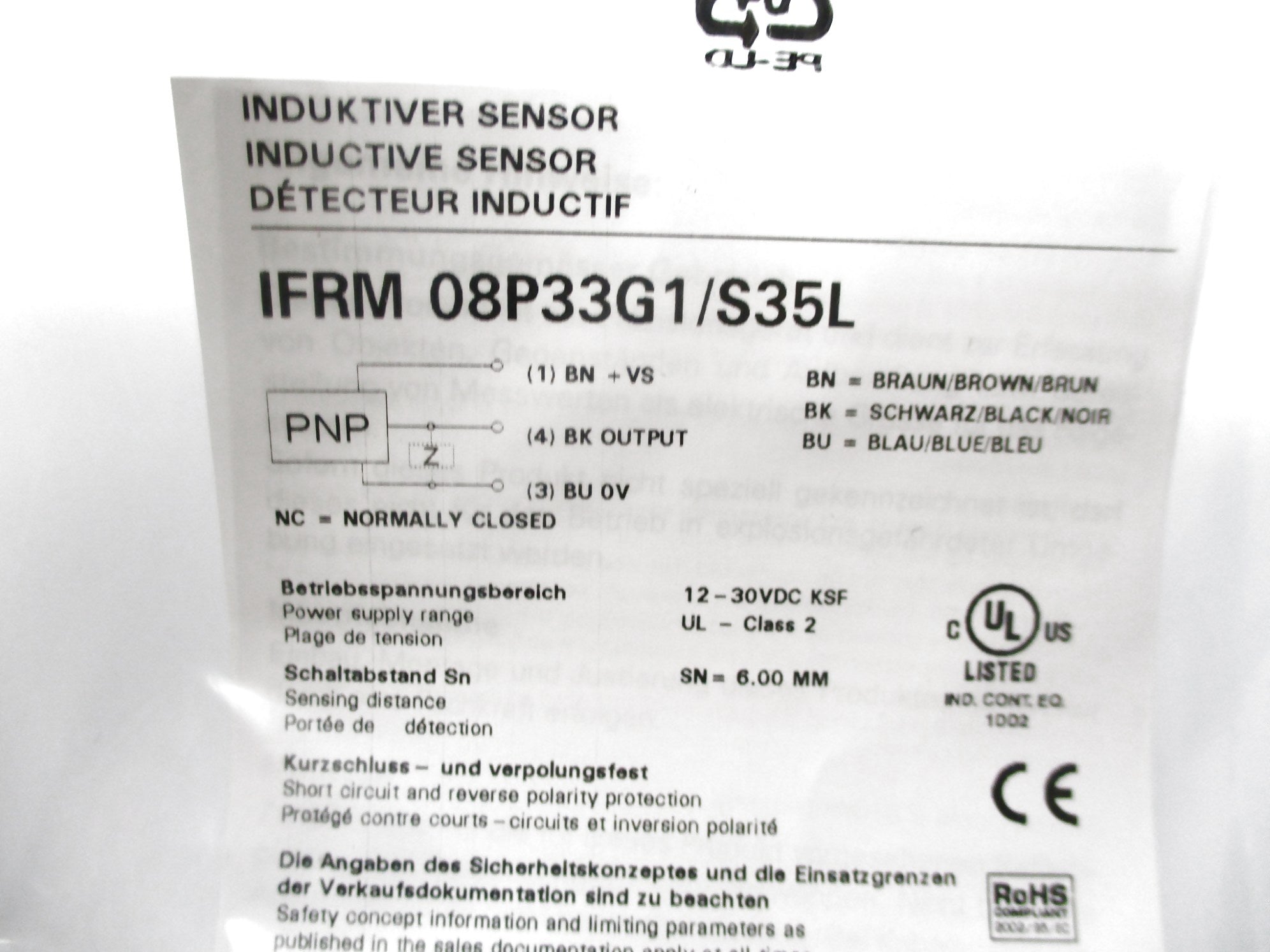 BAUMER IFRM08P33G1/S35L NSMP