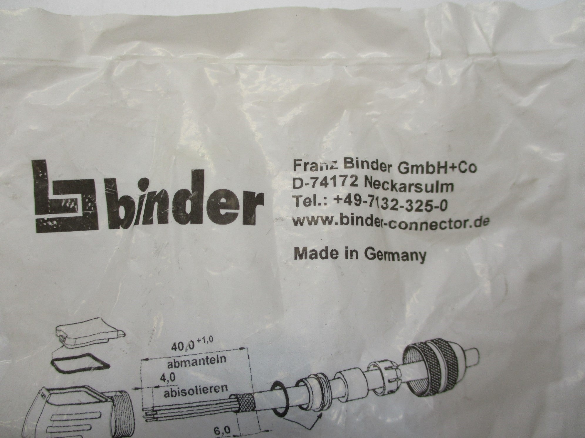 BINDER D-74172 71599143782005 NSMP