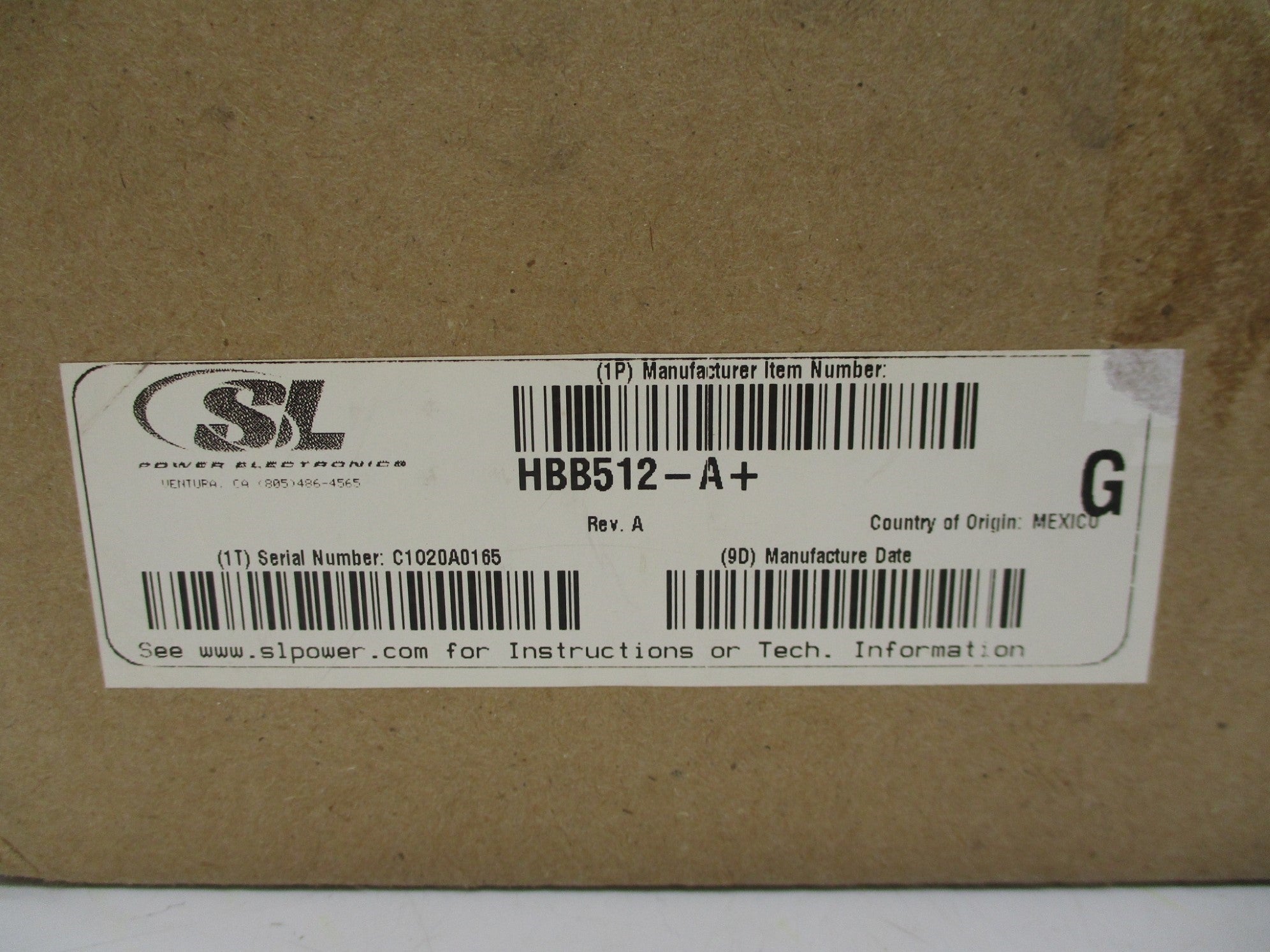 CONDOR HBB512-A+G NSMP