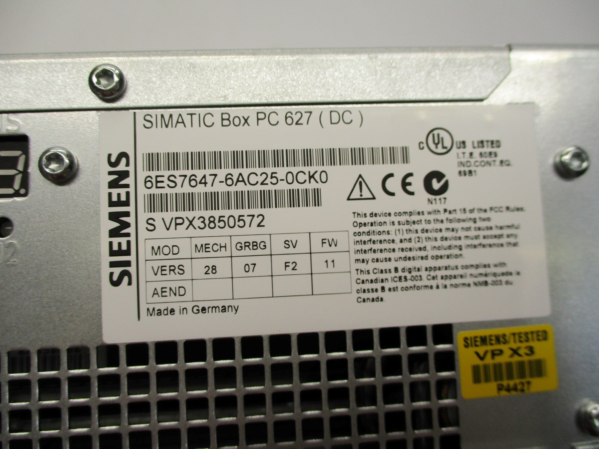 SIEMENS 6ES7647-6AC25-0CK0 NSMP