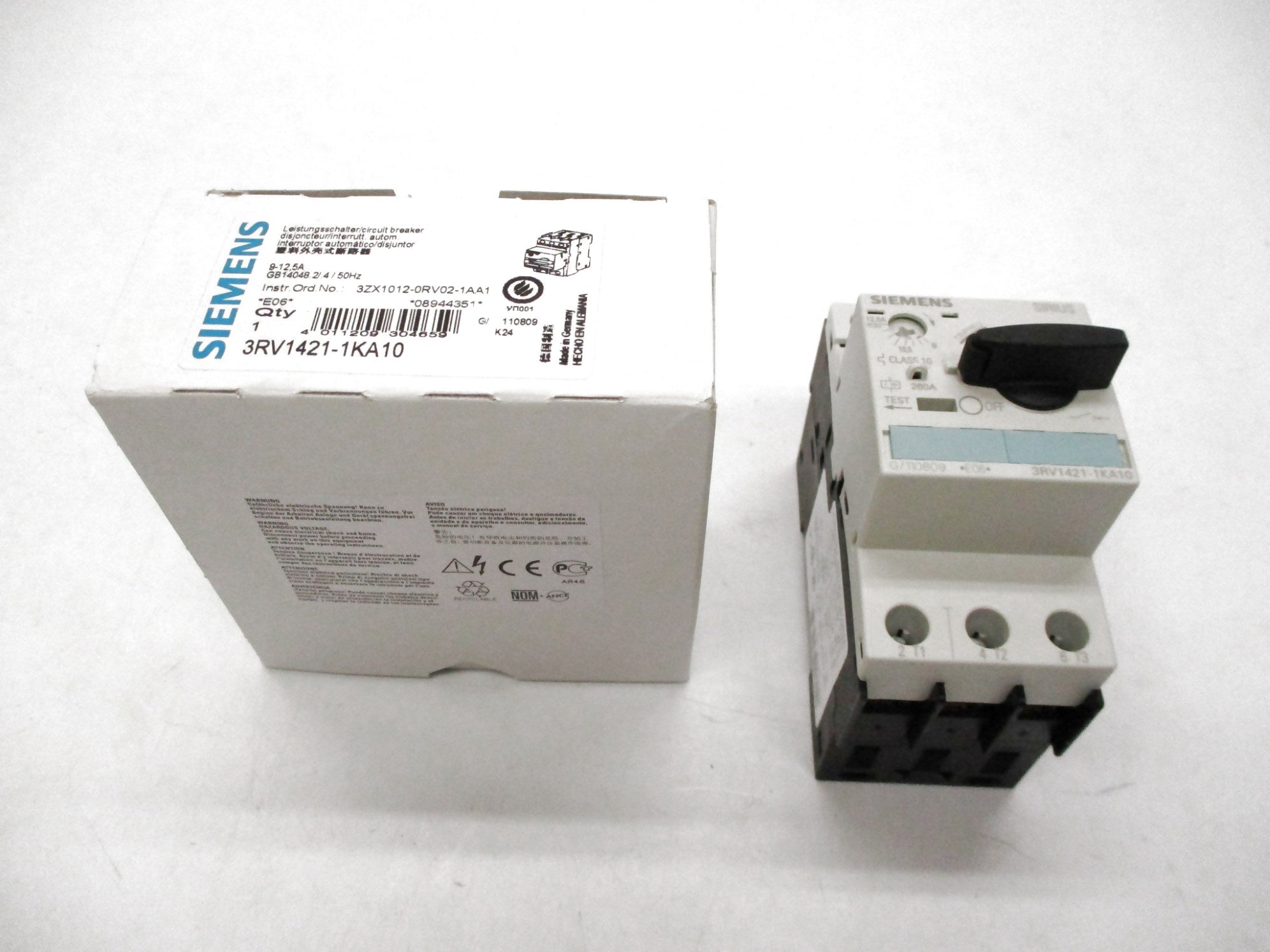 SIEMENS 3RV1421-1KA10 9-12,5A NSMP