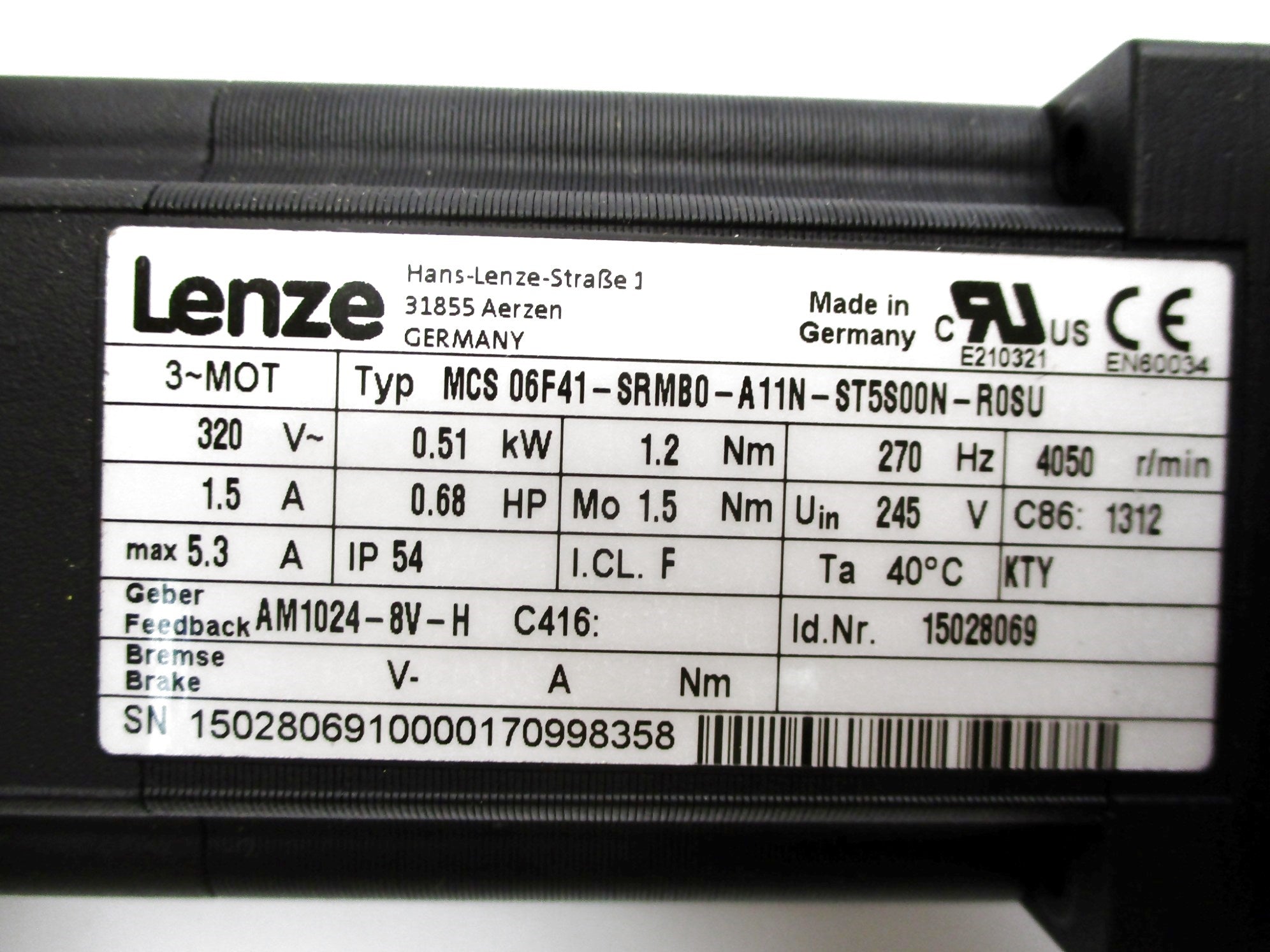 LENZE MCS06F41-SRMB0-A11N-ST5S00N-R0SU NSMP
