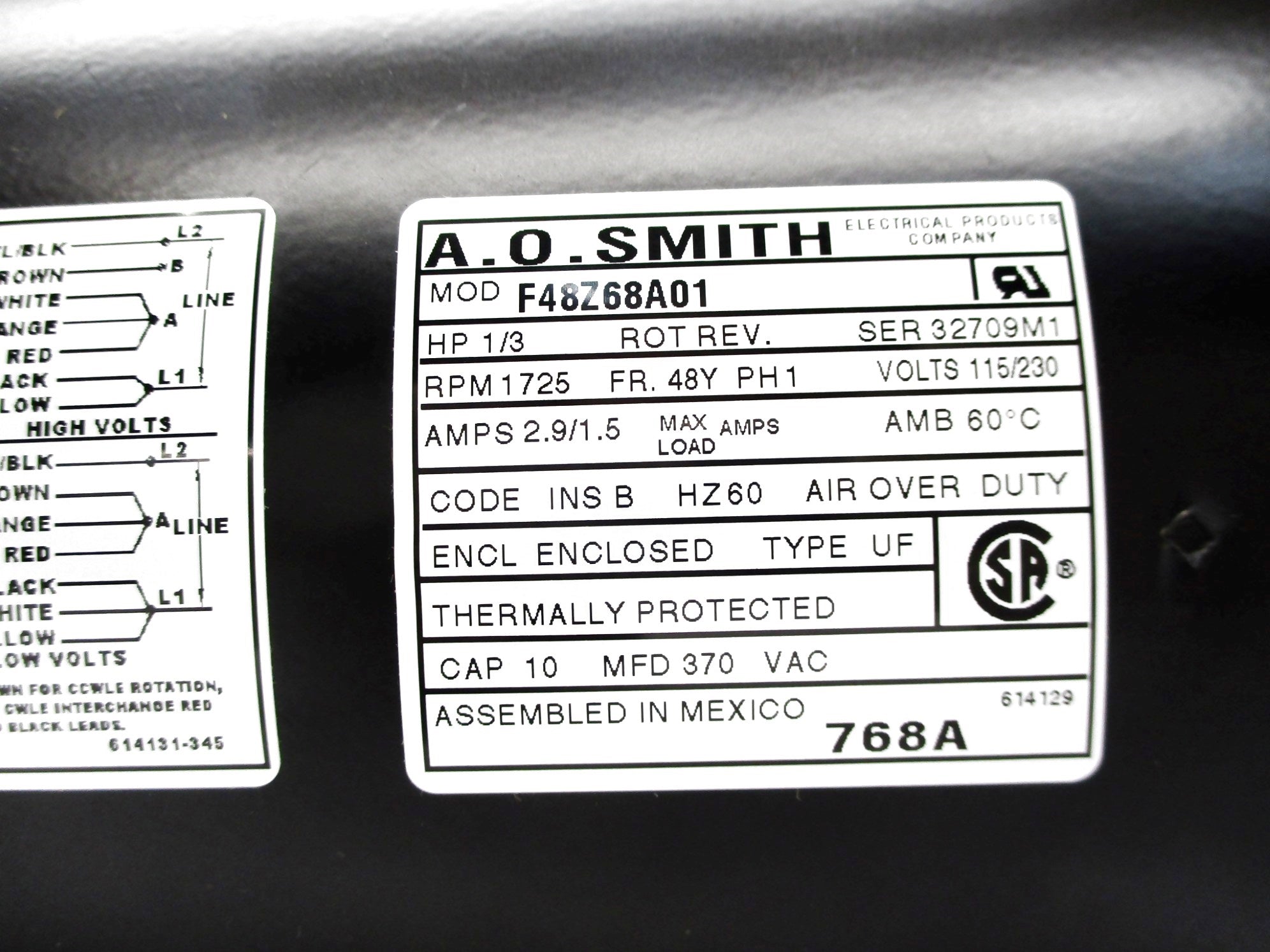 AO SMITH 768A NSMP