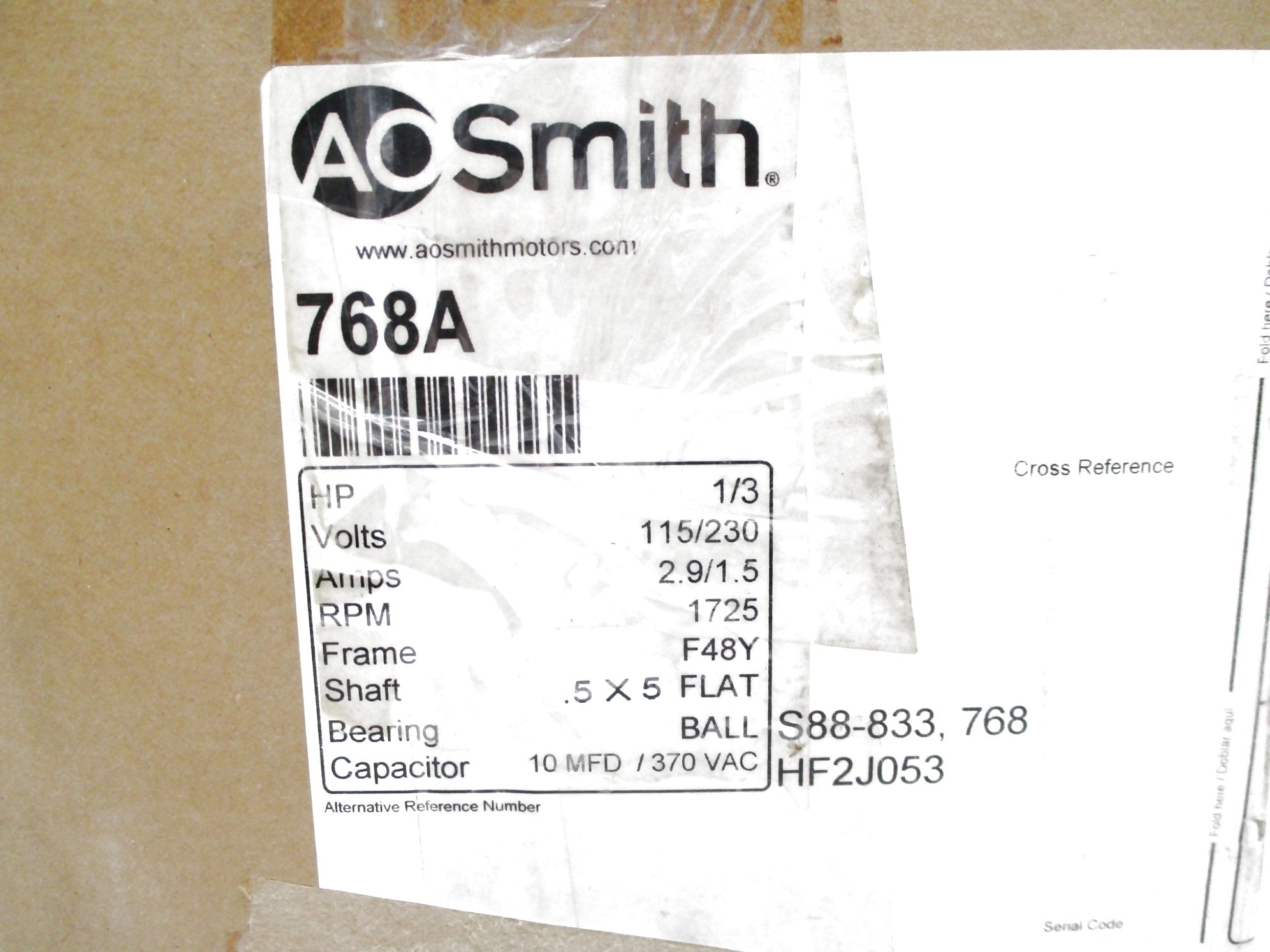 AO SMITH 768A NSMP