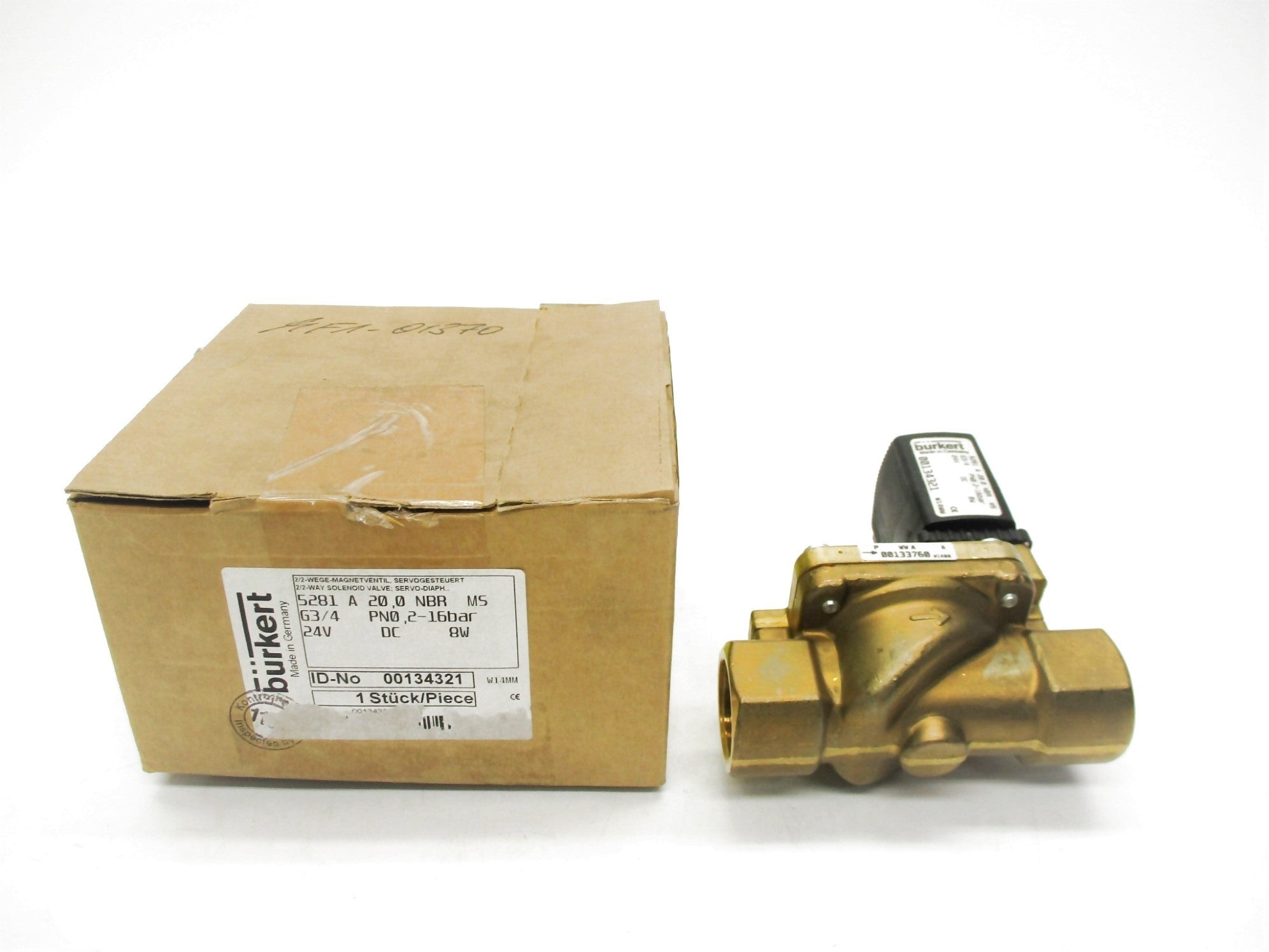 BURKERT 00134321 24VDC NSMP