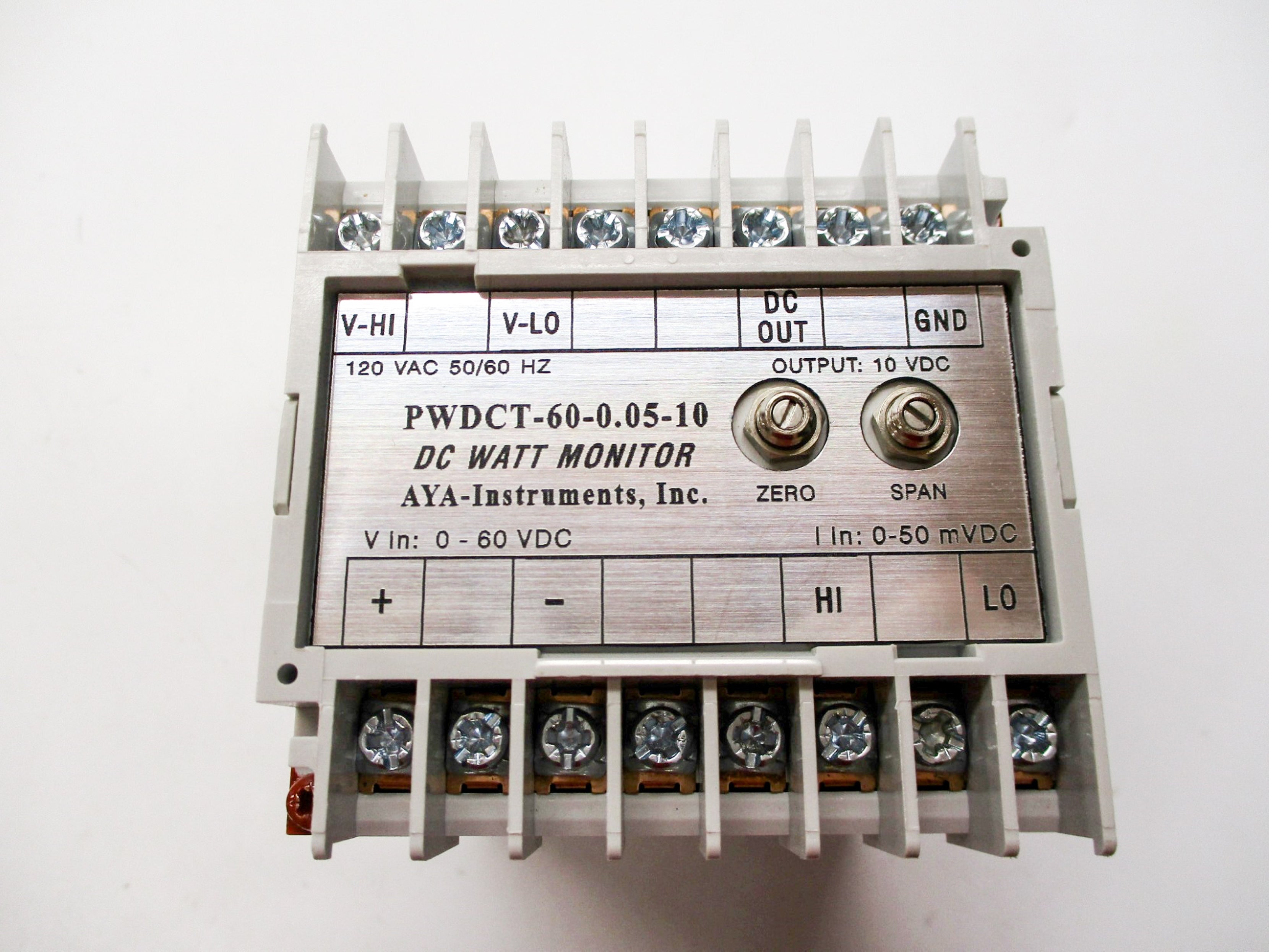 AYA INSTRUMENTS PWDCT-60-0.05-10 NSNP
