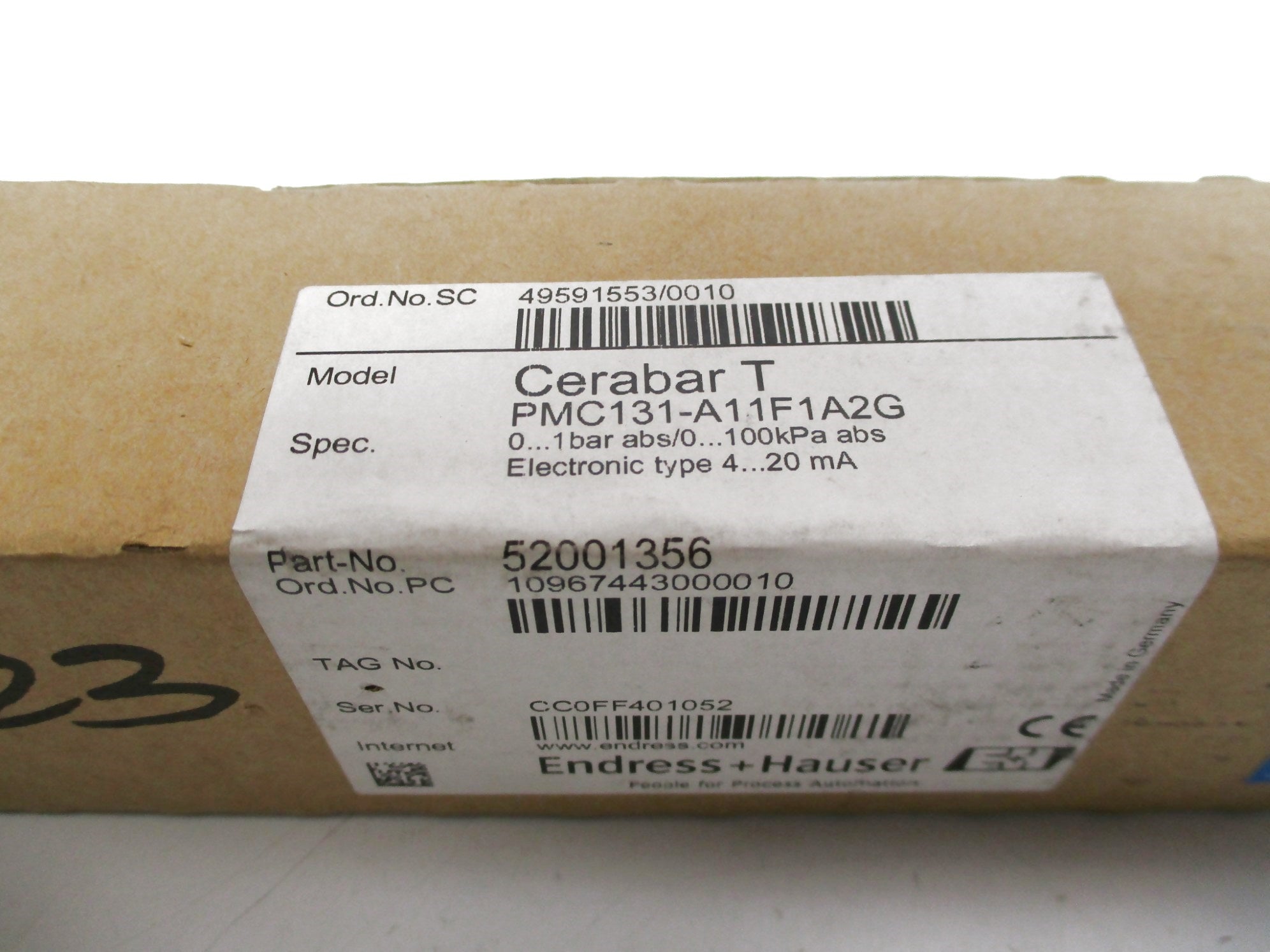 ENDRESS+HAUSER PMC131-A11F1A2G NSMP