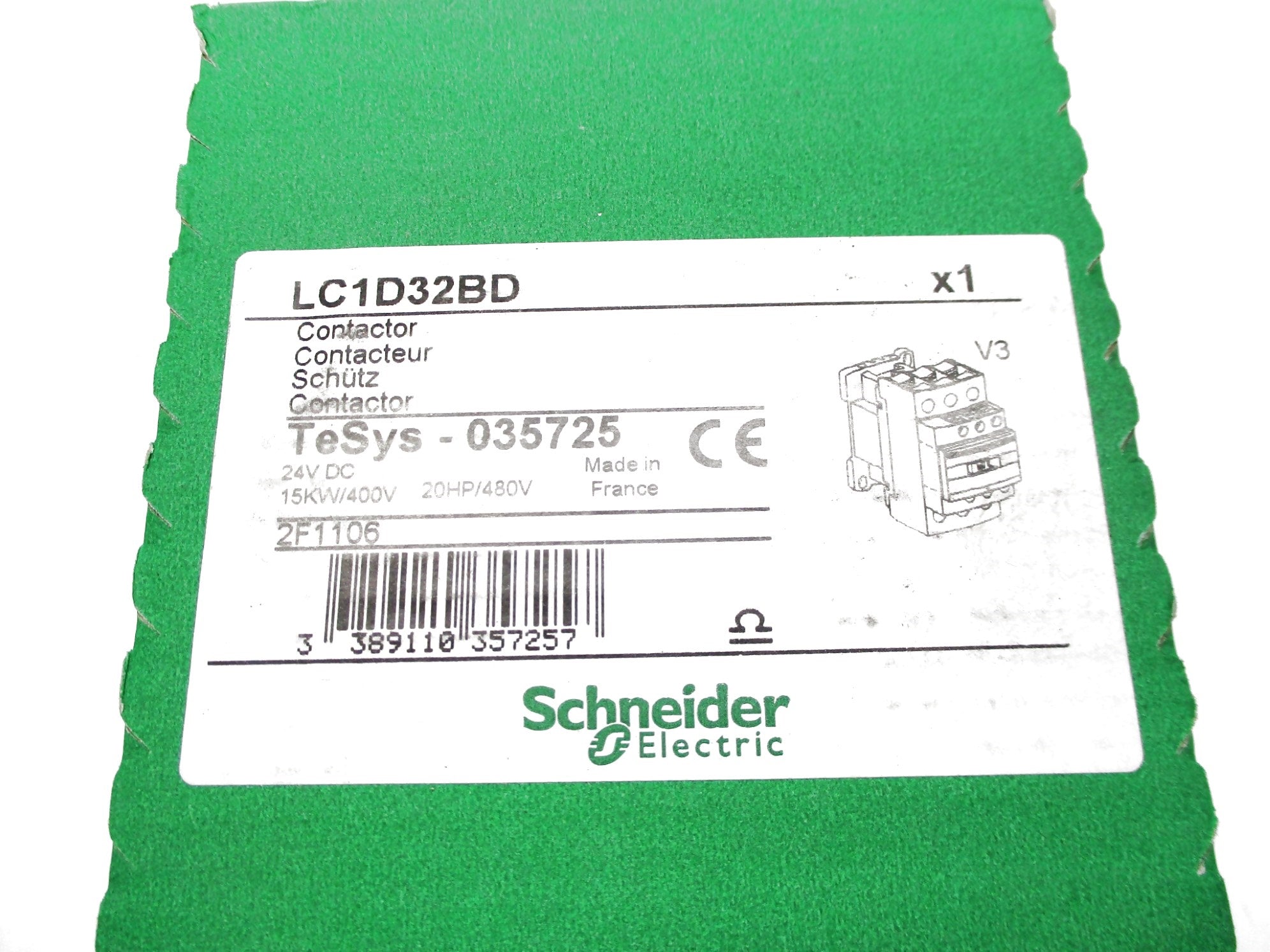 SCHNEIDER ELECTRIC LC1D32BD 24VDC NSFS