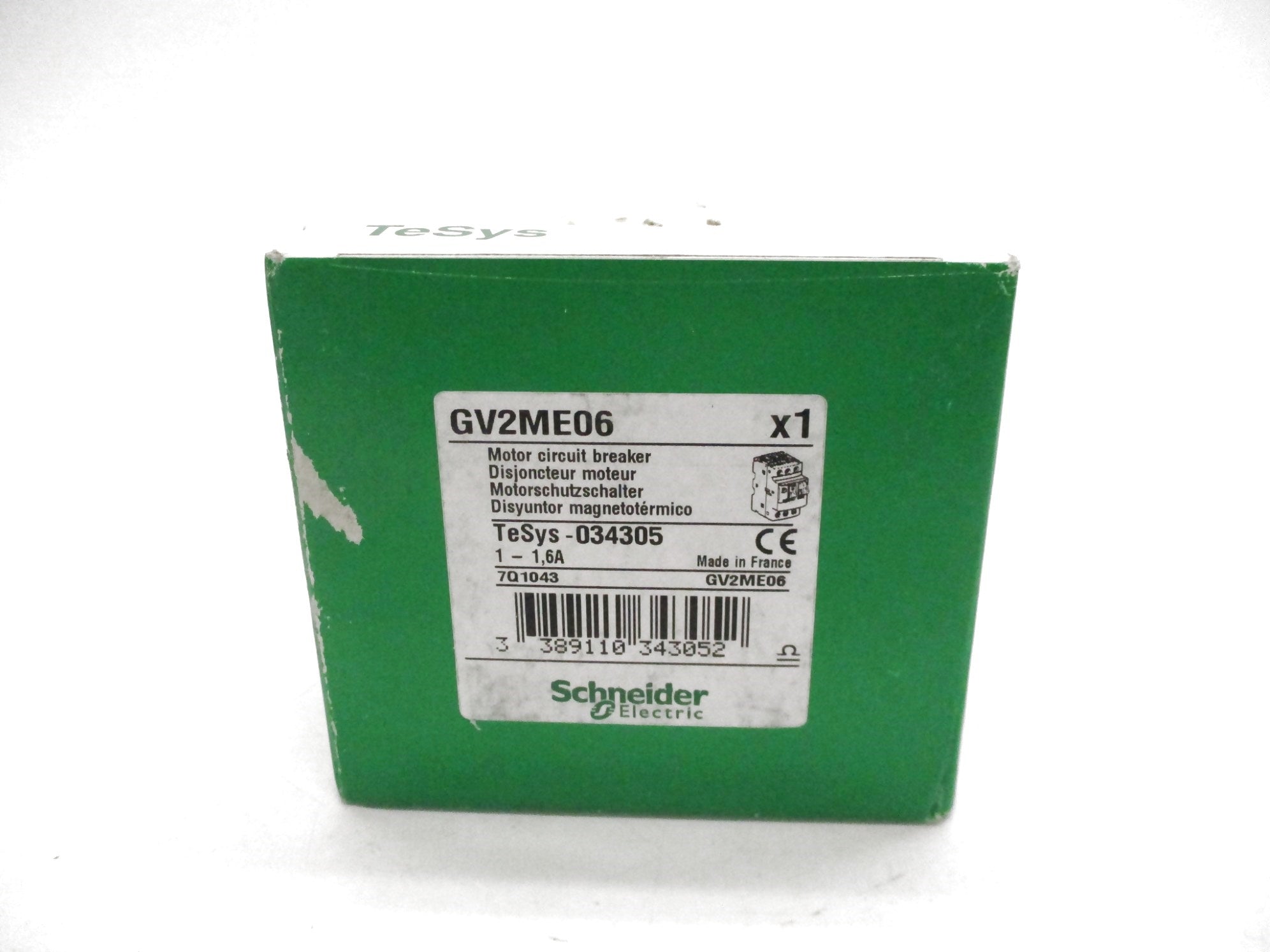 SCHNEIDER ELECTRIC GV2-ME06 1-1.6A NSFS