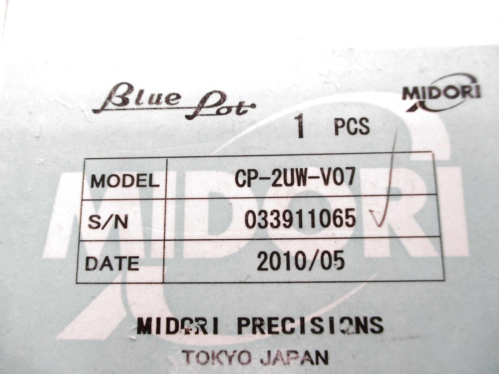 MIDORI PRECISIONS CP-2UW-V07 NSMP