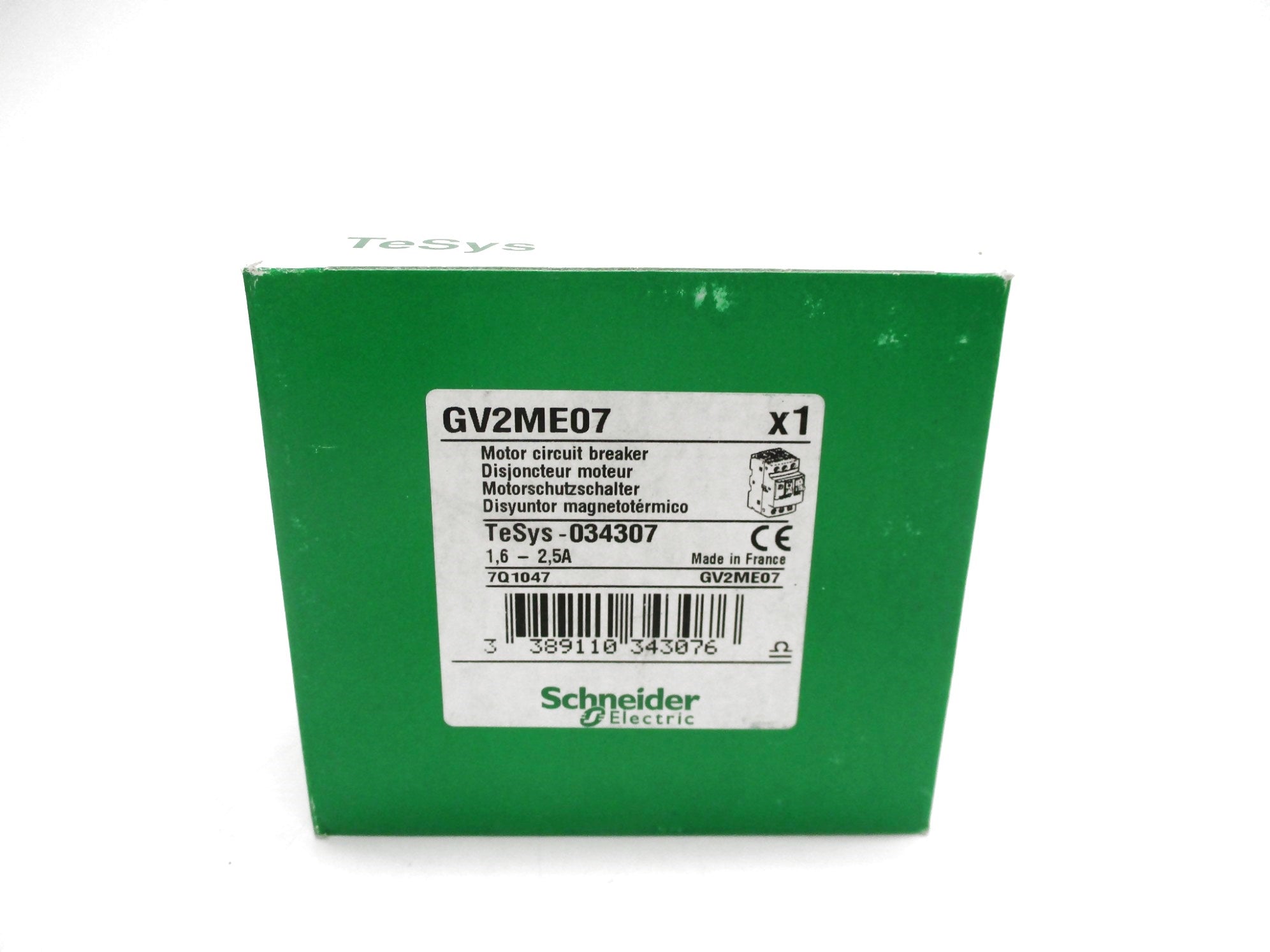 SCHNEIDER ELECTRIC GV2ME07 600VAC 1.6-2.5A NSFS