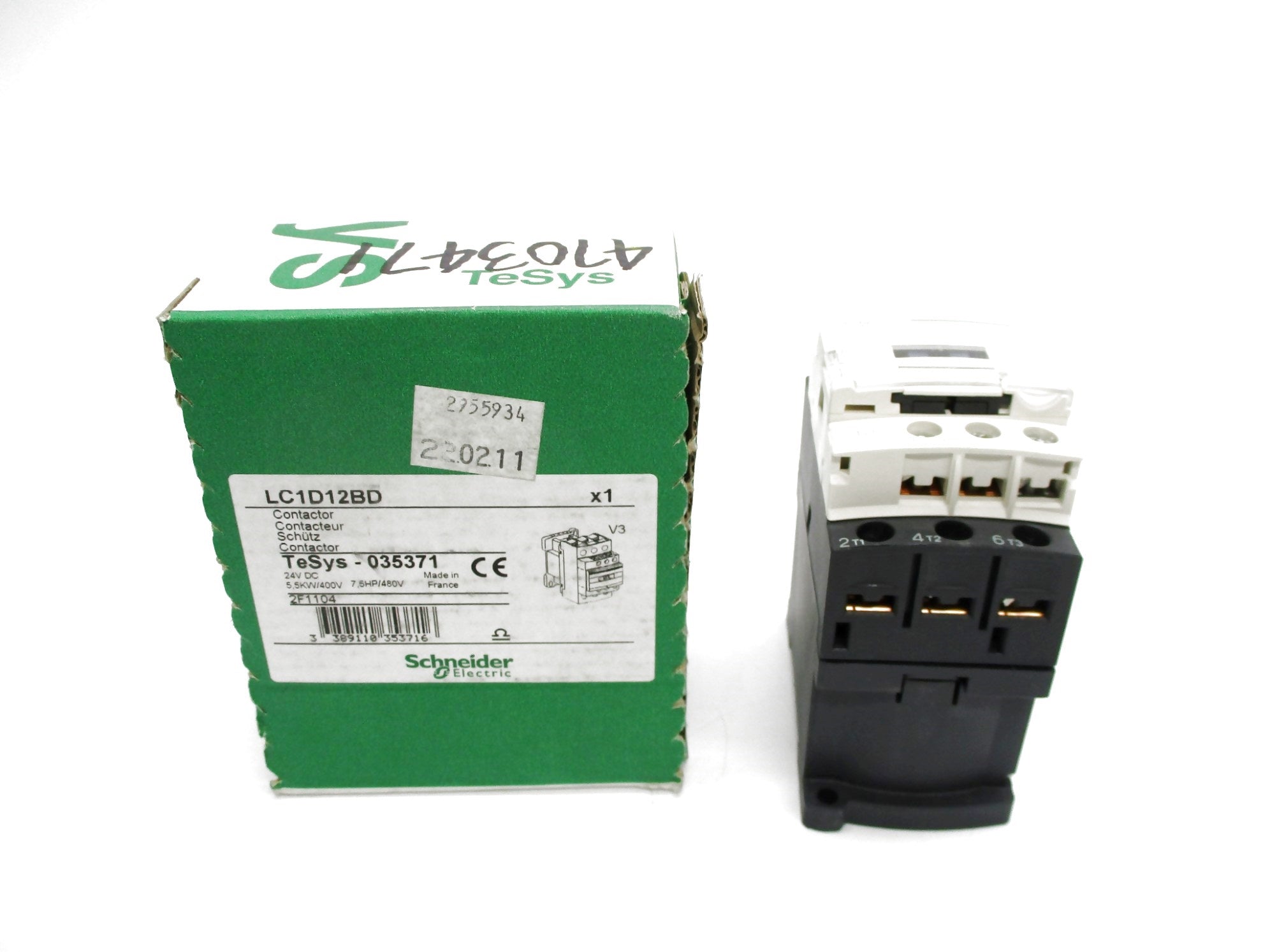 SCHNEIDER ELECTRIC LC1D12BD 24VDC NSMP