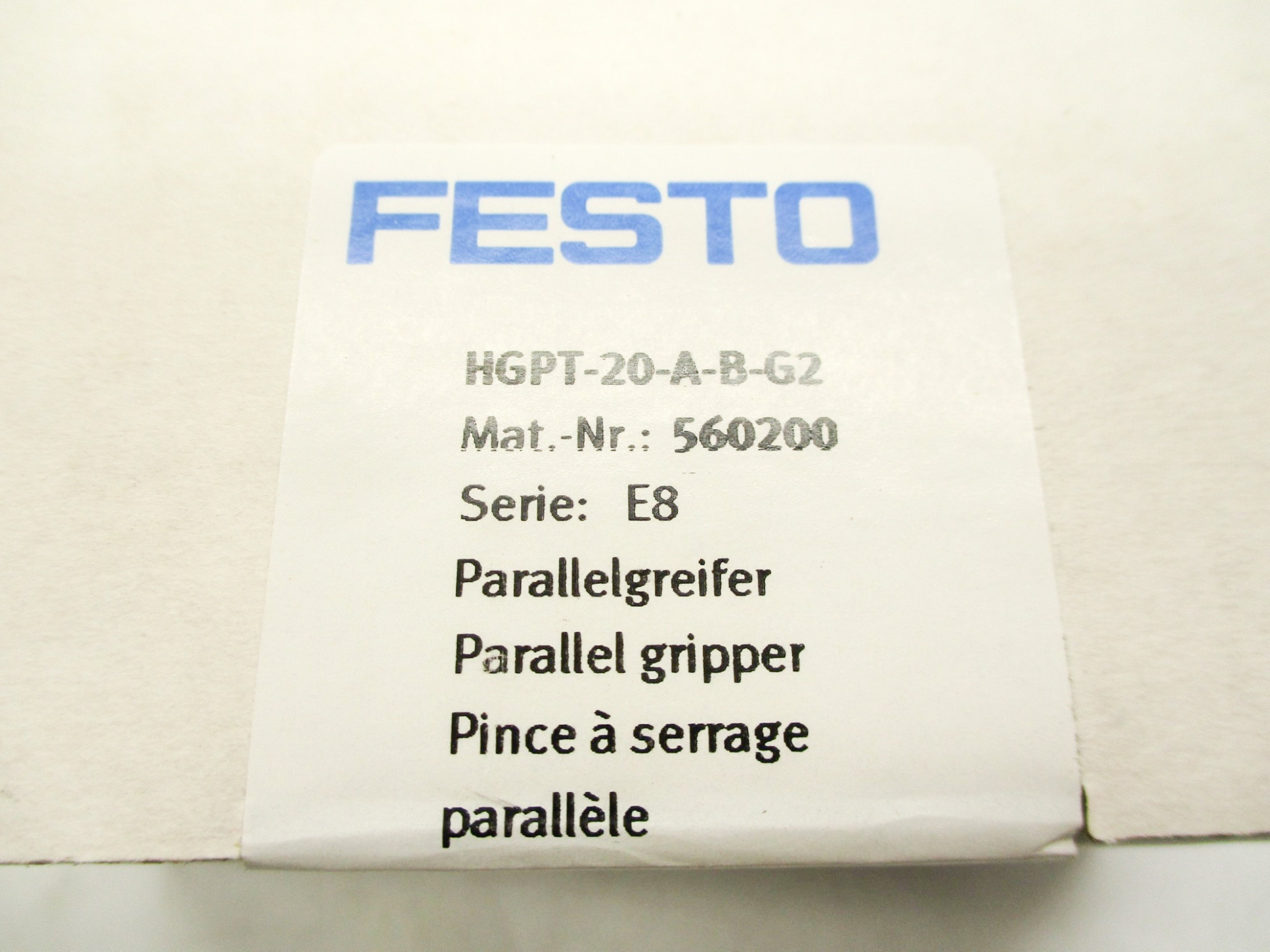 FESTO HGPT-20-A-B-G2 NSFS