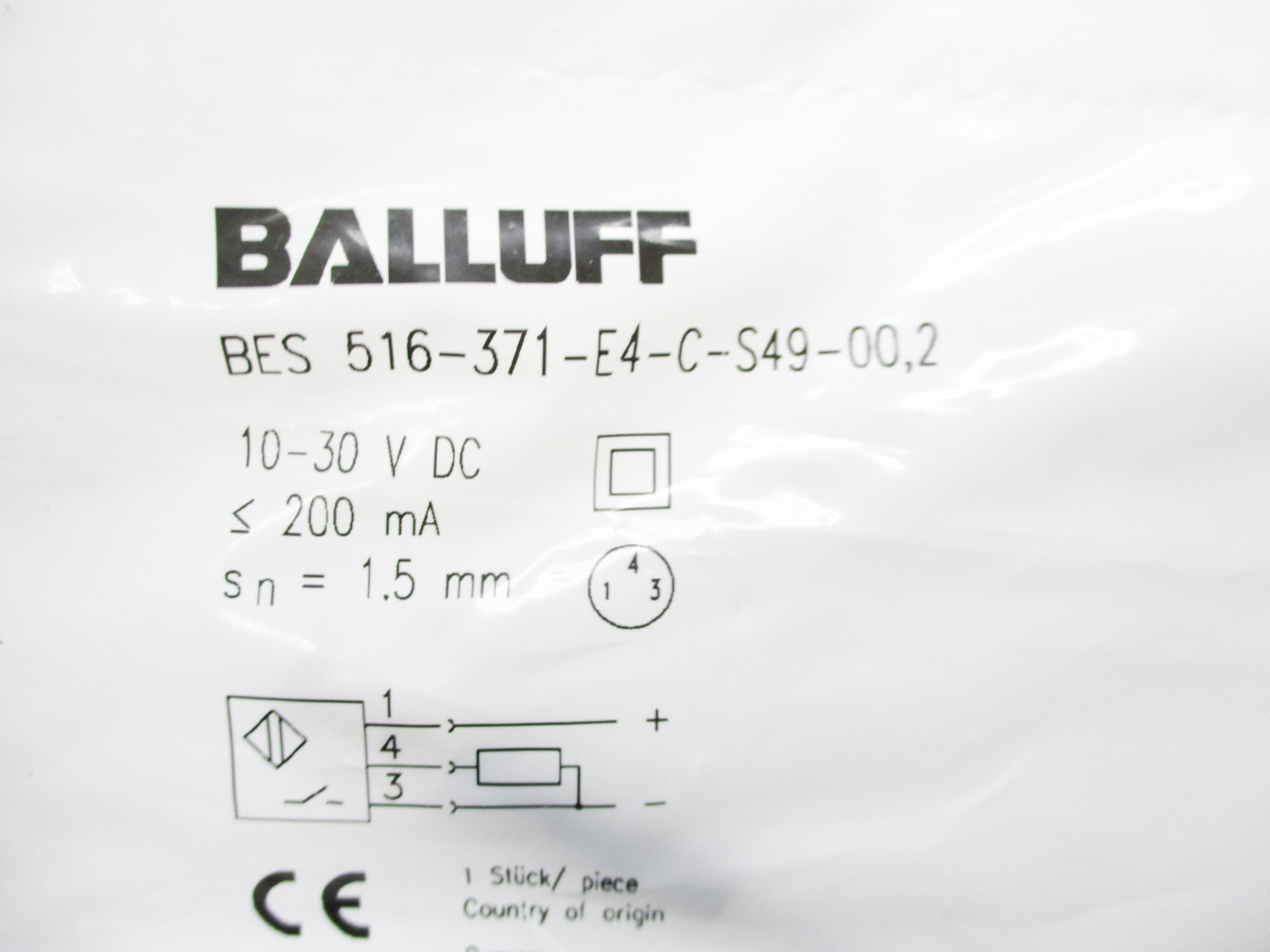 BALLUFF BES516-371-E4-C-S49-00,2 NSMP