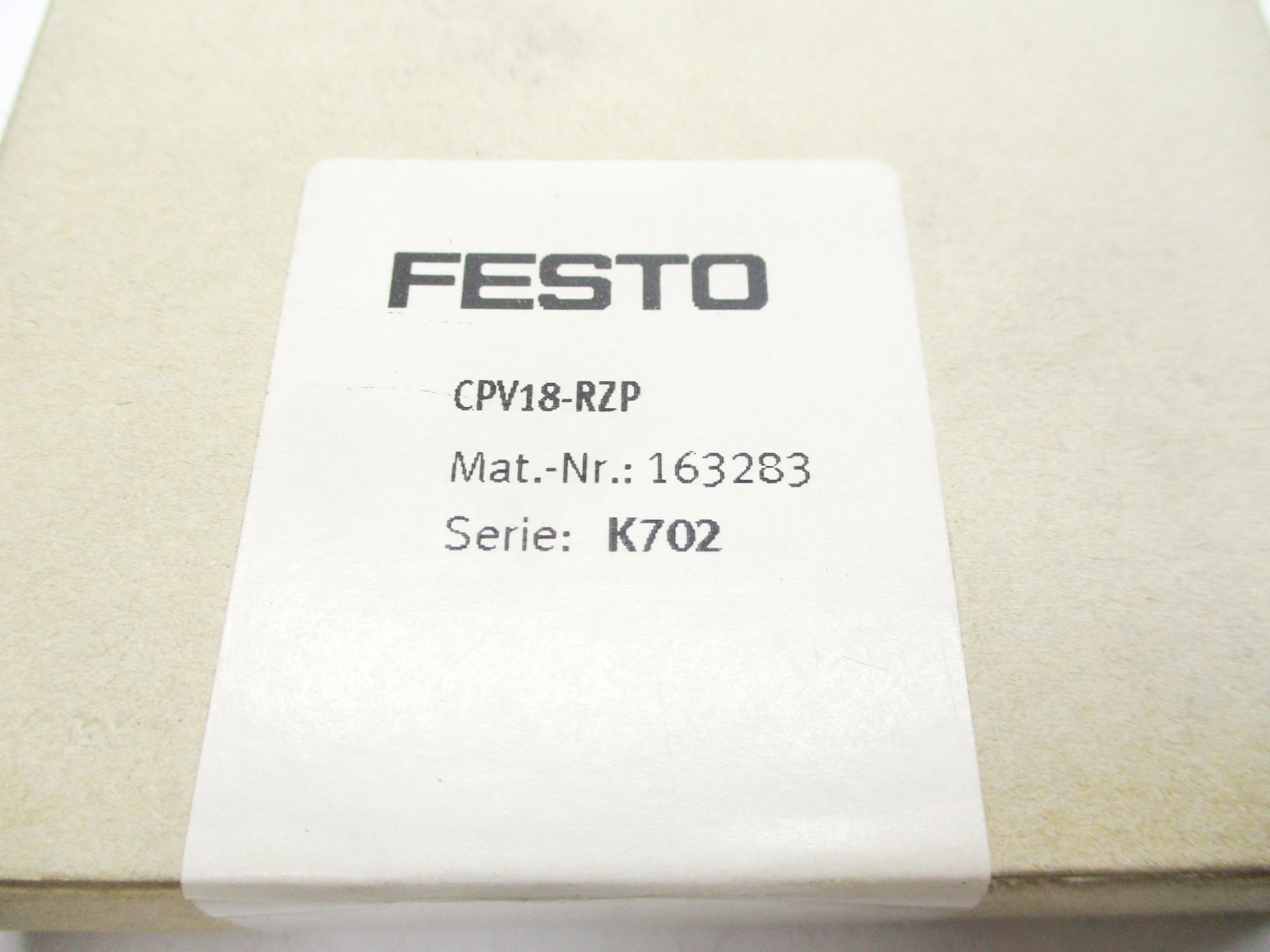 FESTO CPV18-RZP NSMP