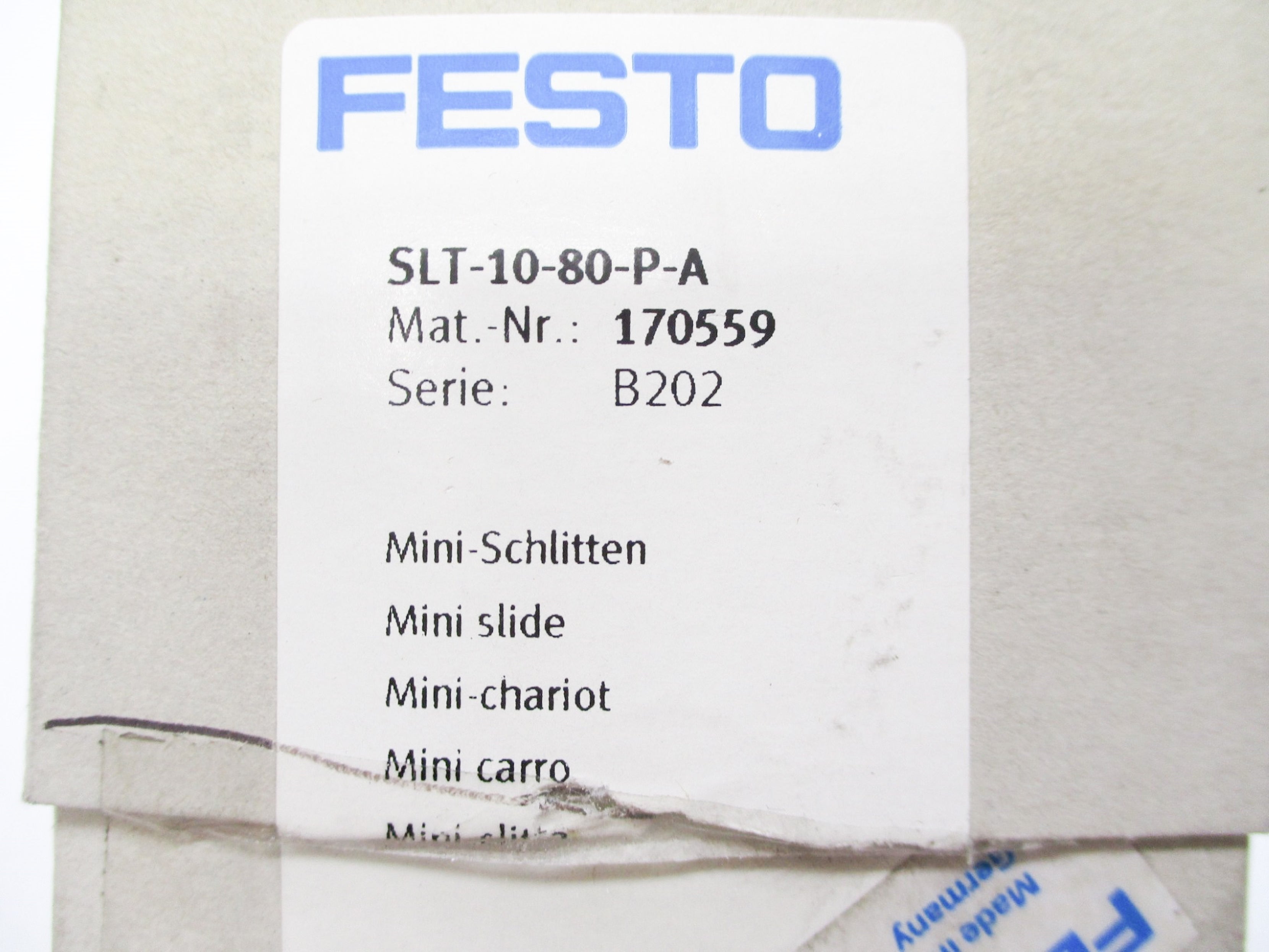 FESTO SLT-10-80-P-A NSMP