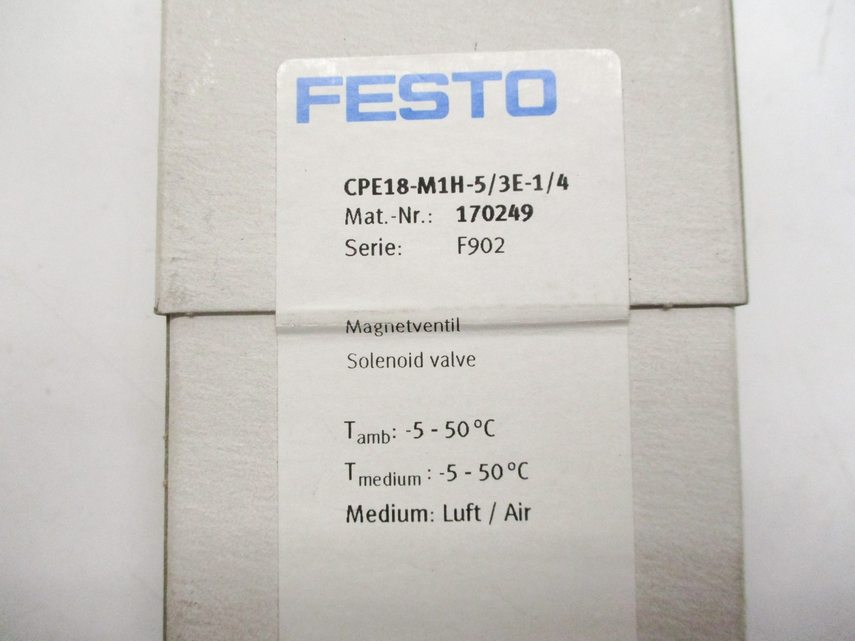 FESTO CPE18-M1H-5/3E-1/4 NSFS