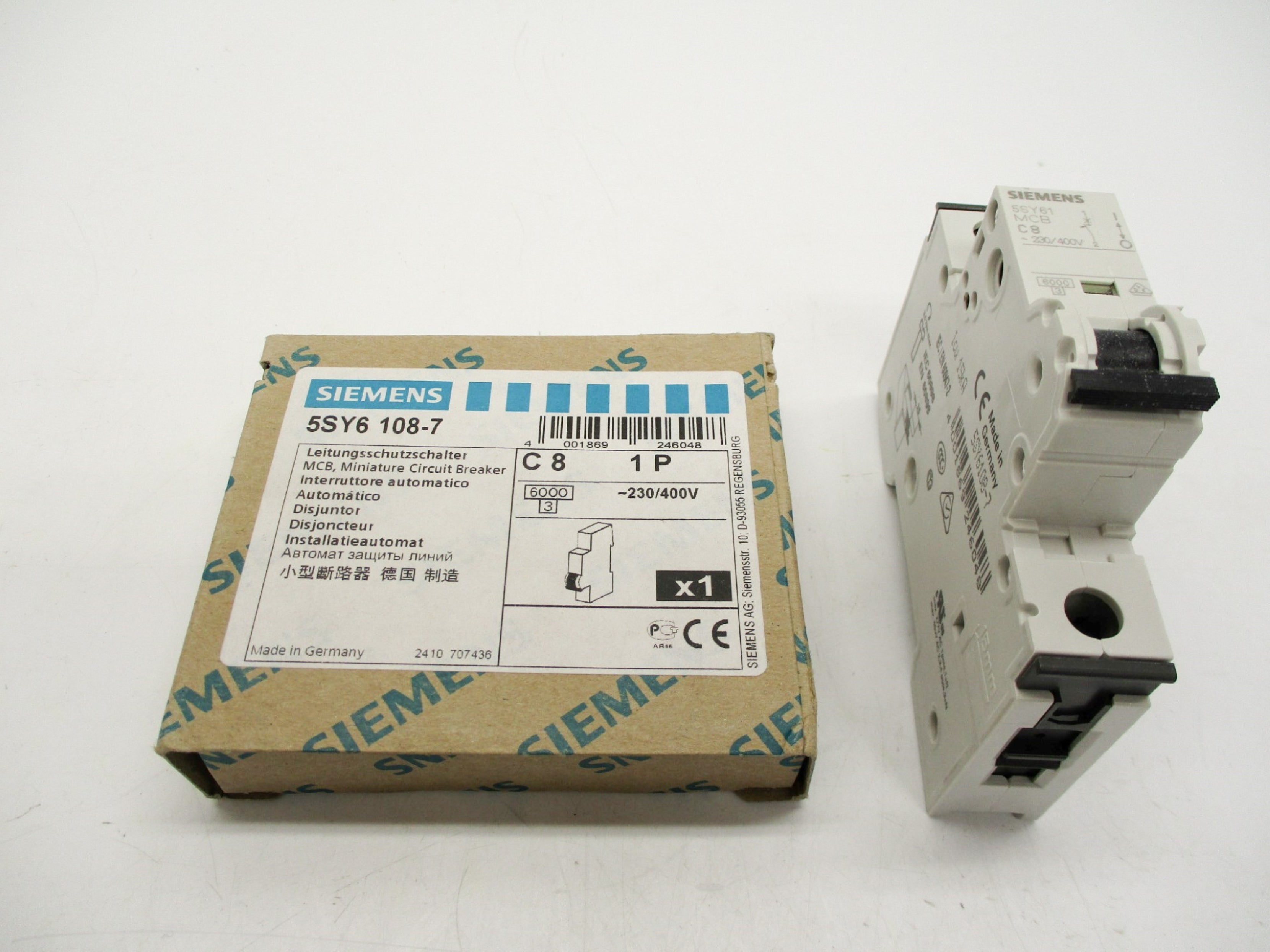 SIEMENS 5SY6108-7 8A 230/400V NSMP