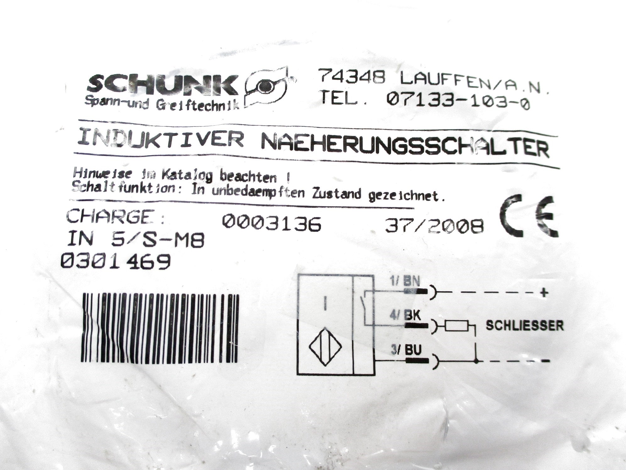SCHUNK IN5/S-M8 NSMP
