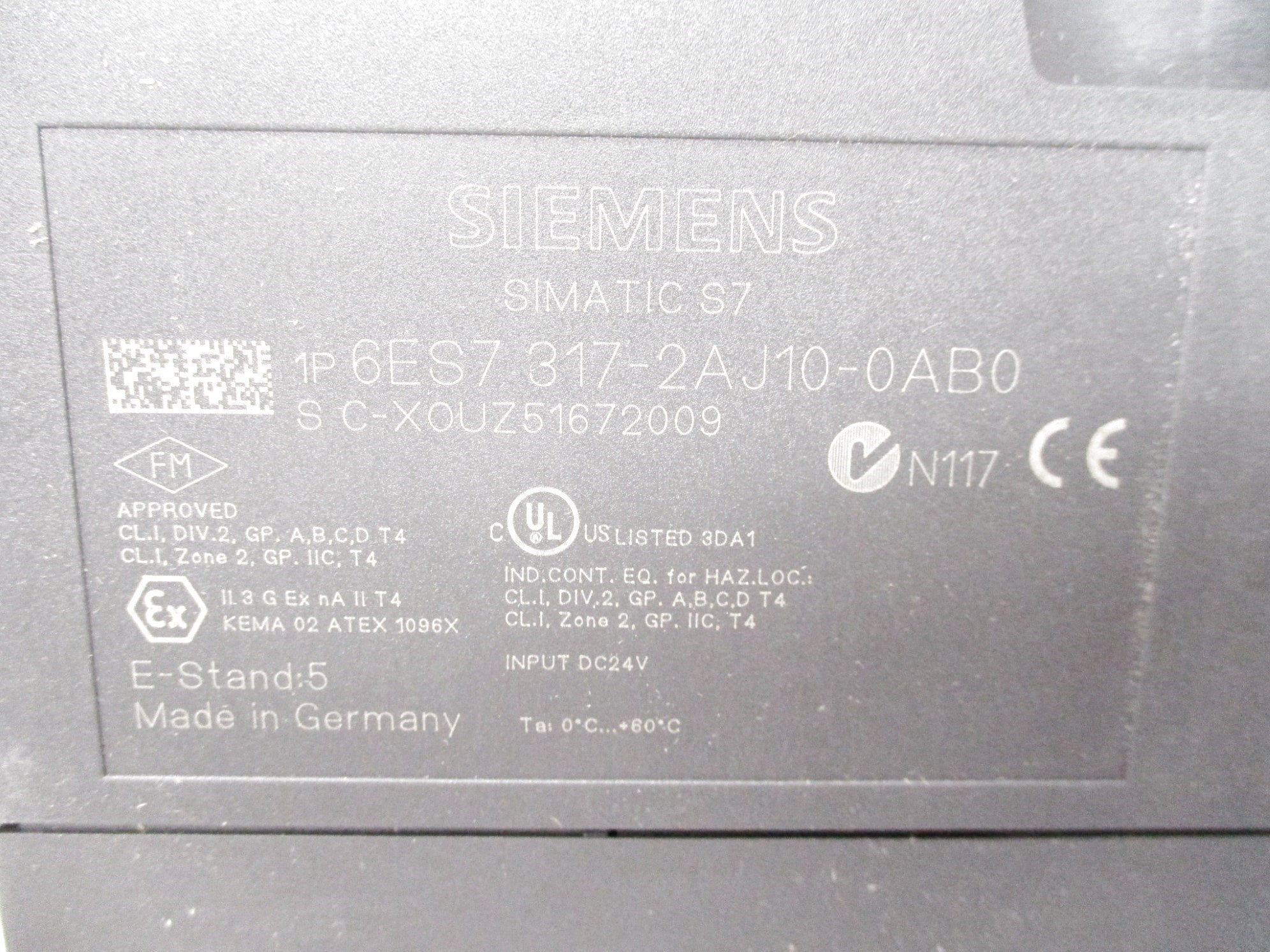 SIEMENS 6ES7317-2AJ10-0AB0 NSMP