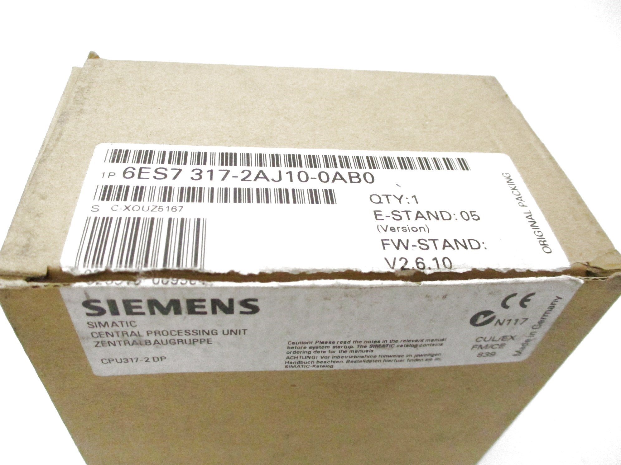 SIEMENS 6ES7317-2AJ10-0AB0 NSMP