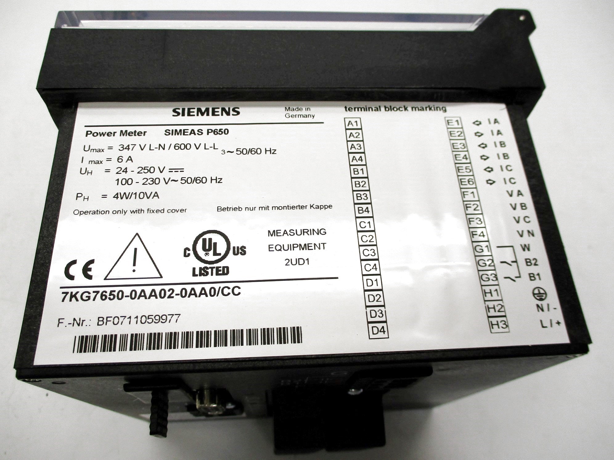 SIEMENS 7KG7650-0AA02-0AA0/CC NS NSMP