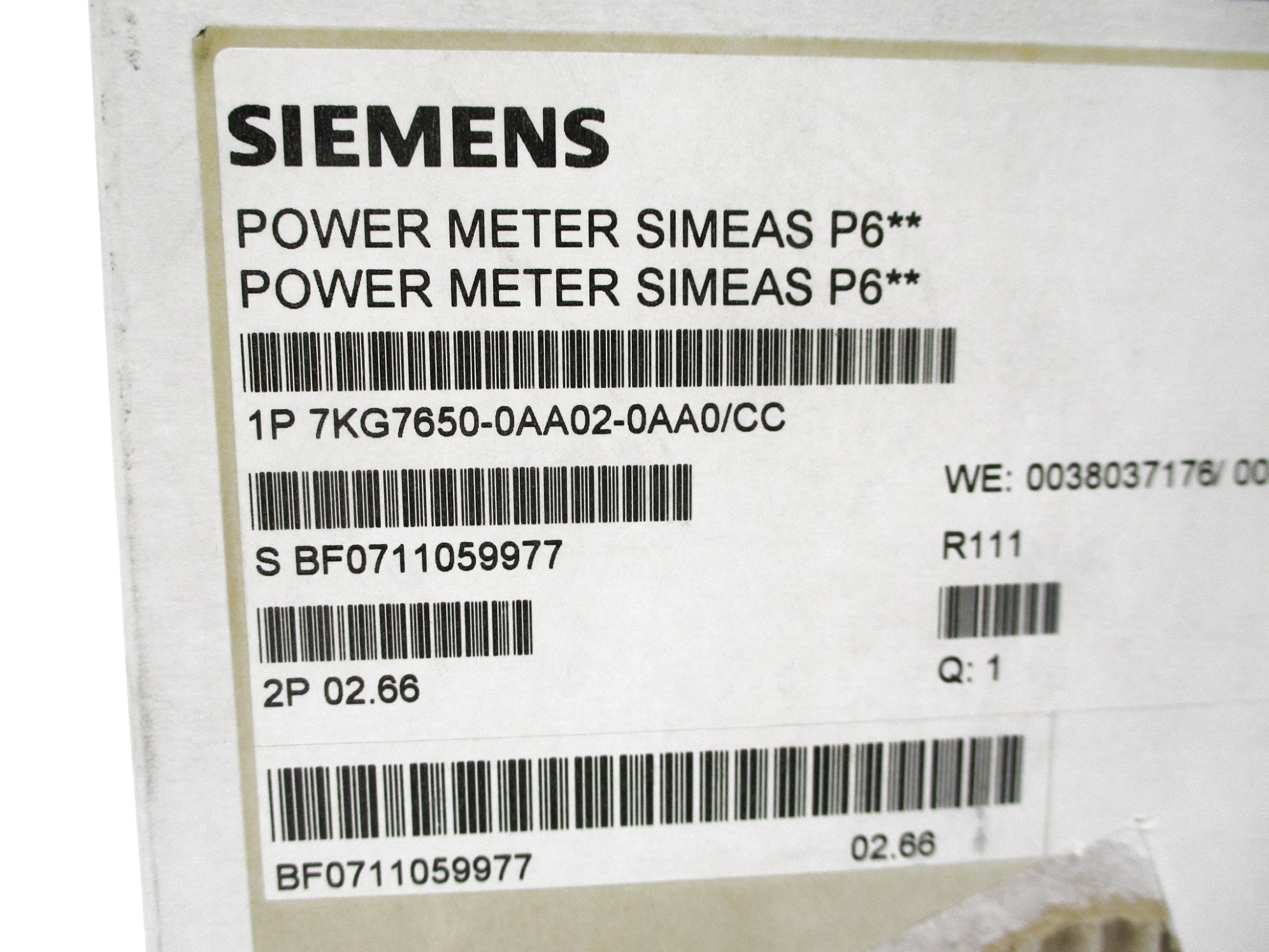 SIEMENS 7KG7650-0AA02-0AA0/CC NS NSMP