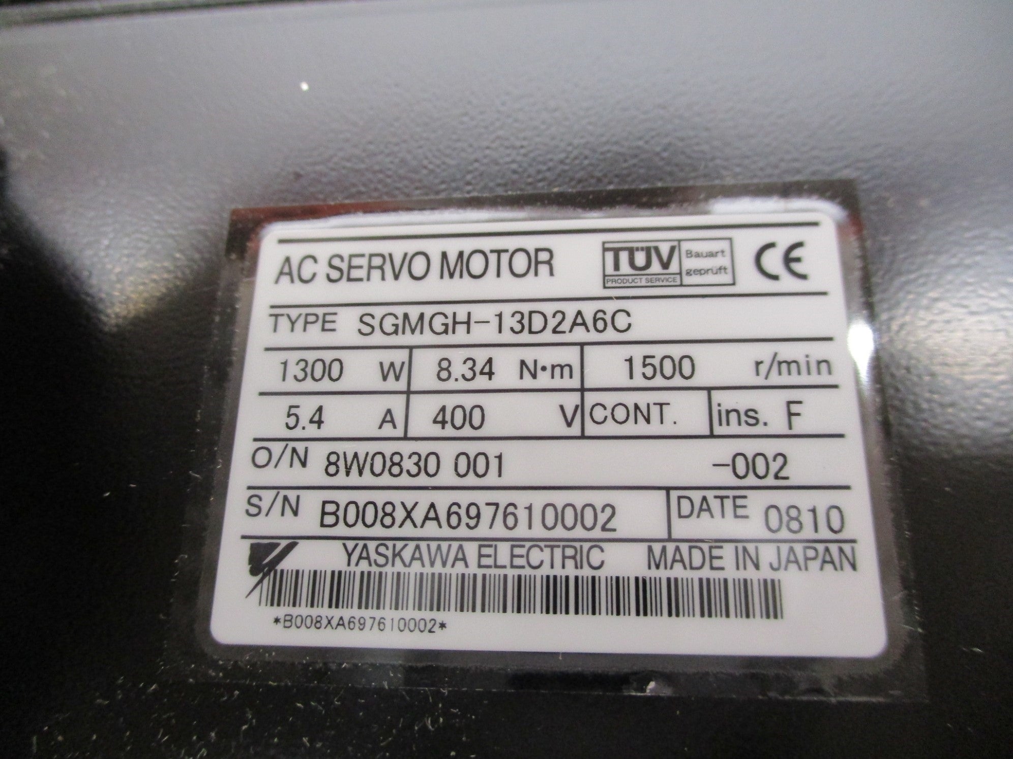 YASKAWA SGMGH-13D2A6C NSMP