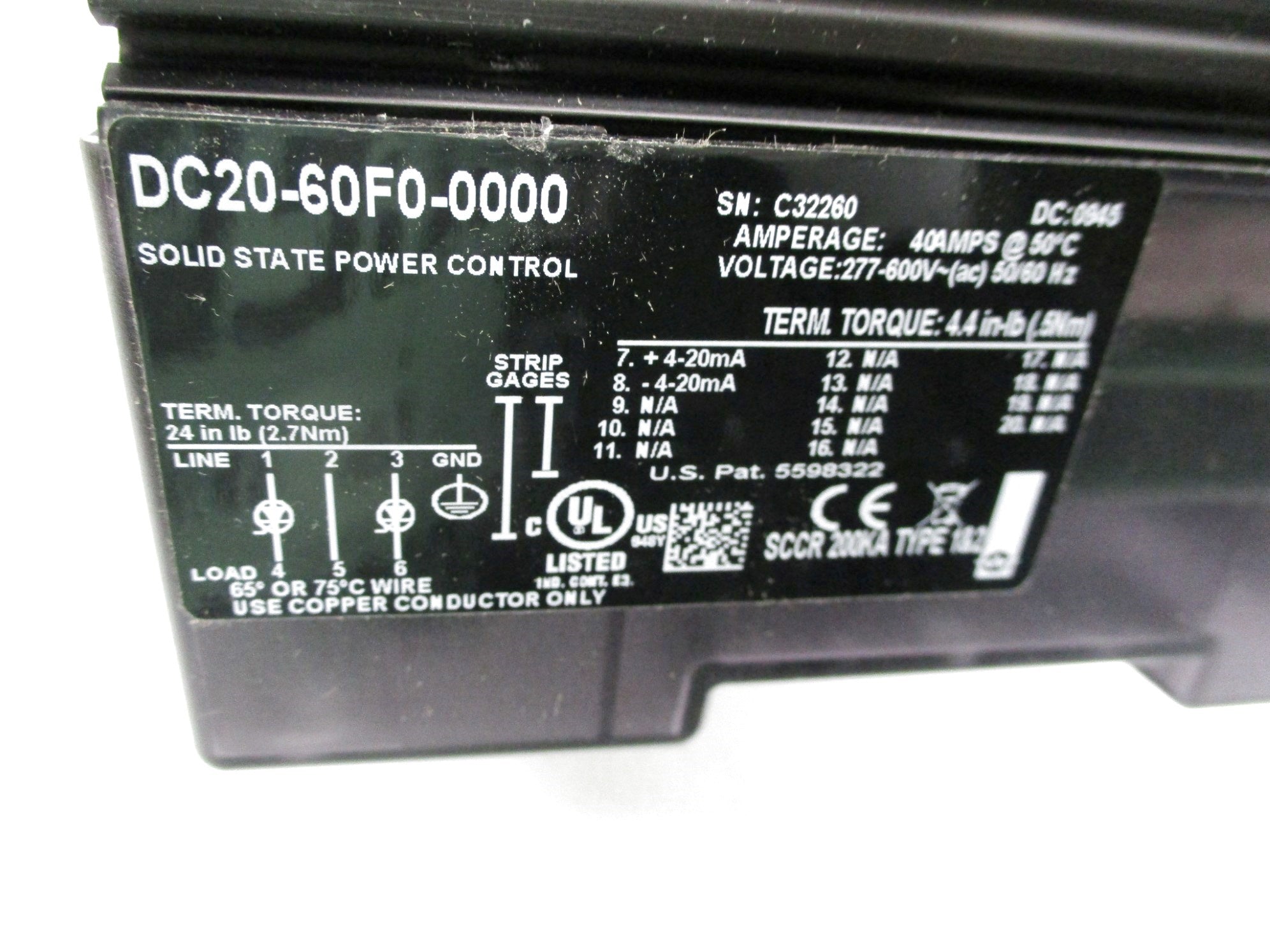 WATLOW DC20-60F0-0000 NSNP