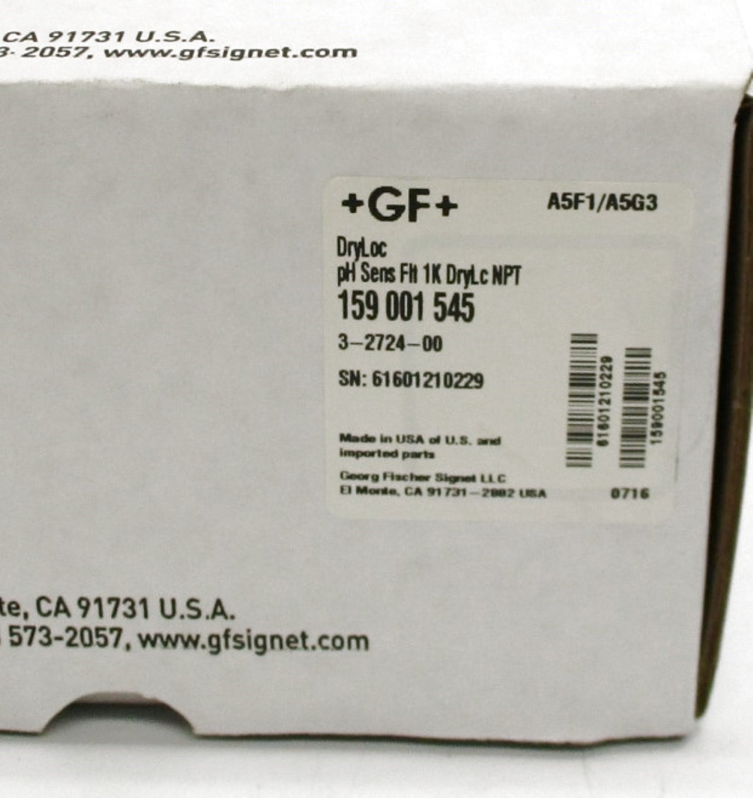 GEORGE FISCHER 159001545 3-2724-00 NSMP