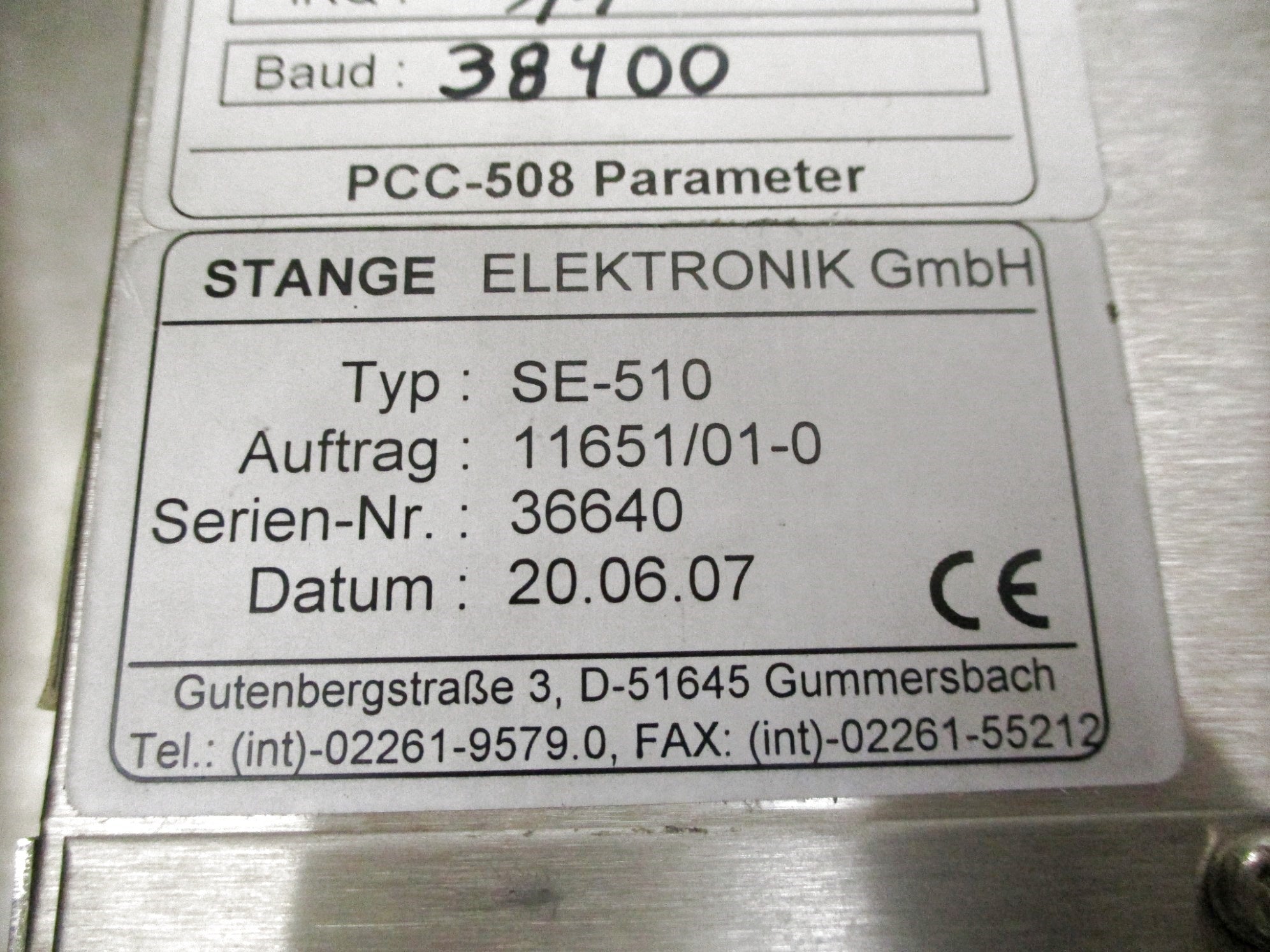 STANGE ELEKTRONIK SE-510 UNMP