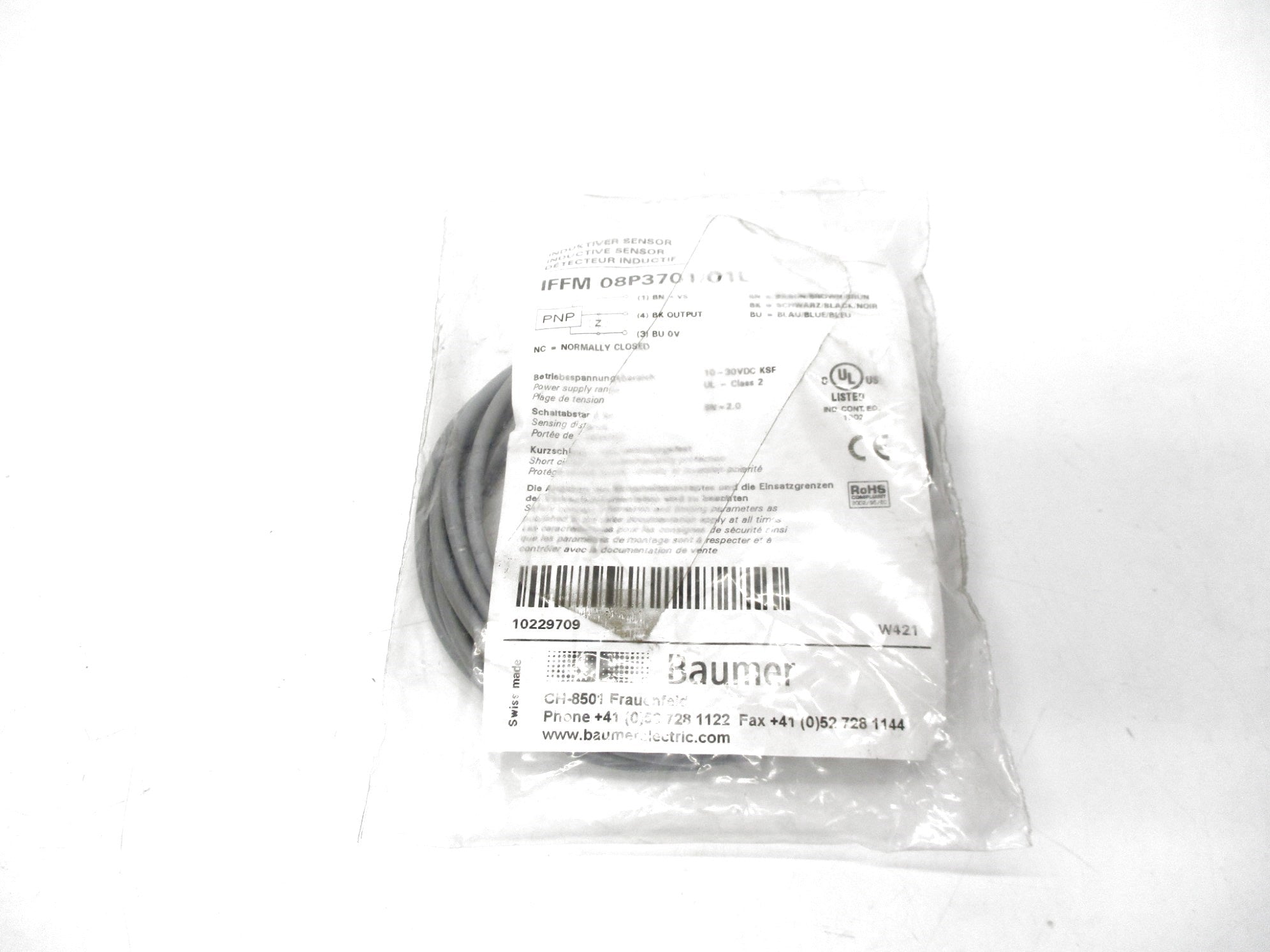 BAUMER IFFM08P3701/O1L NSMP