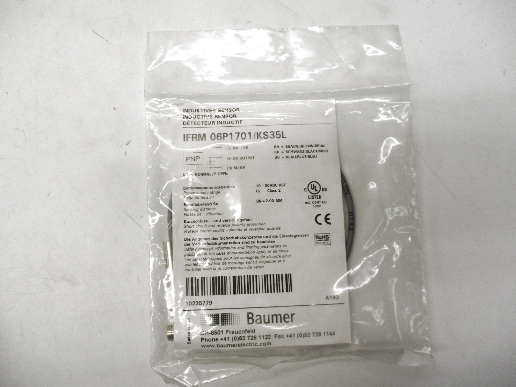 BAUMER IFRM06P1701/KS35L NSMP