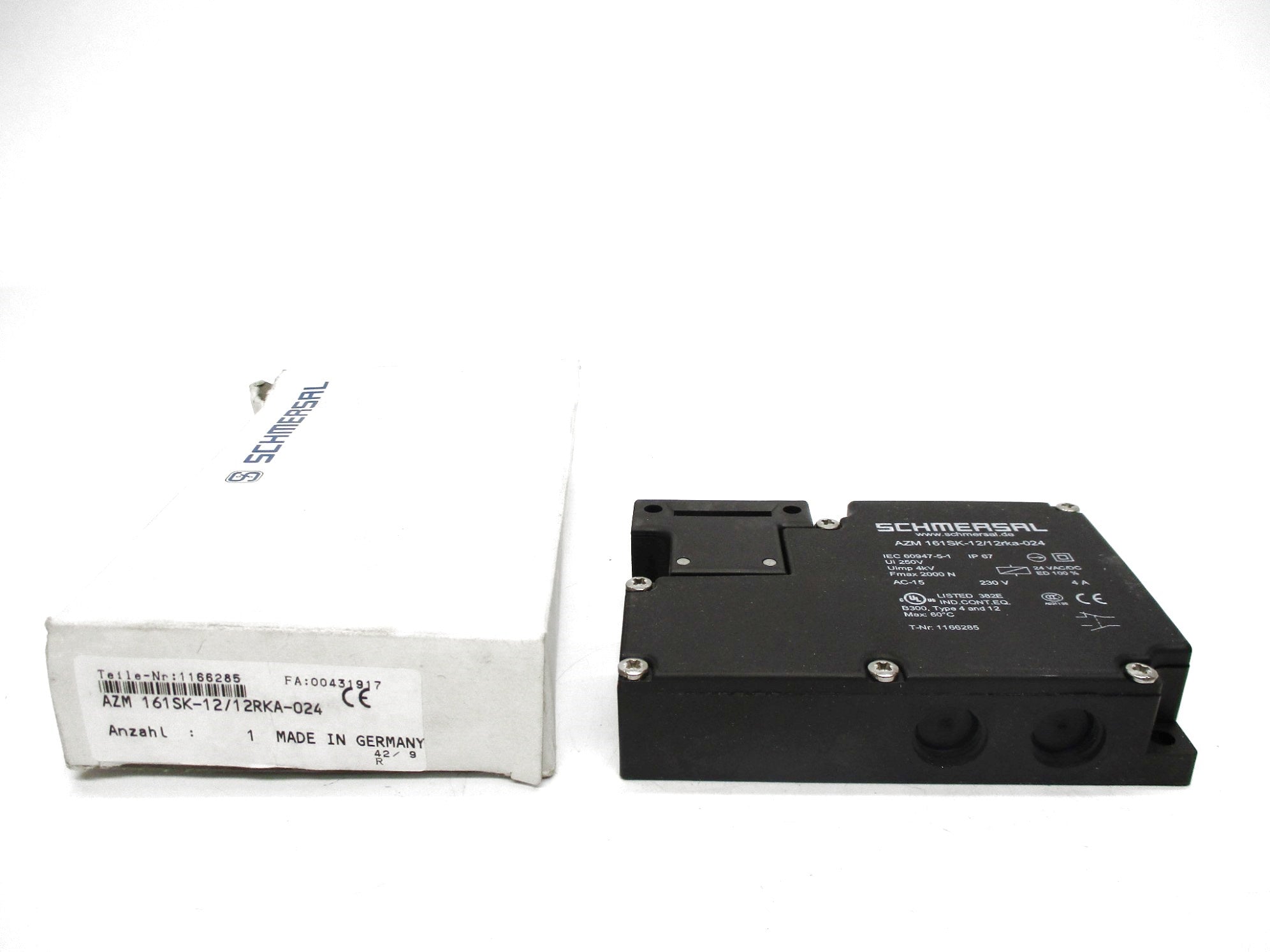 SCHMERSAL AZM161SK-12/12RKA-024 NSMP