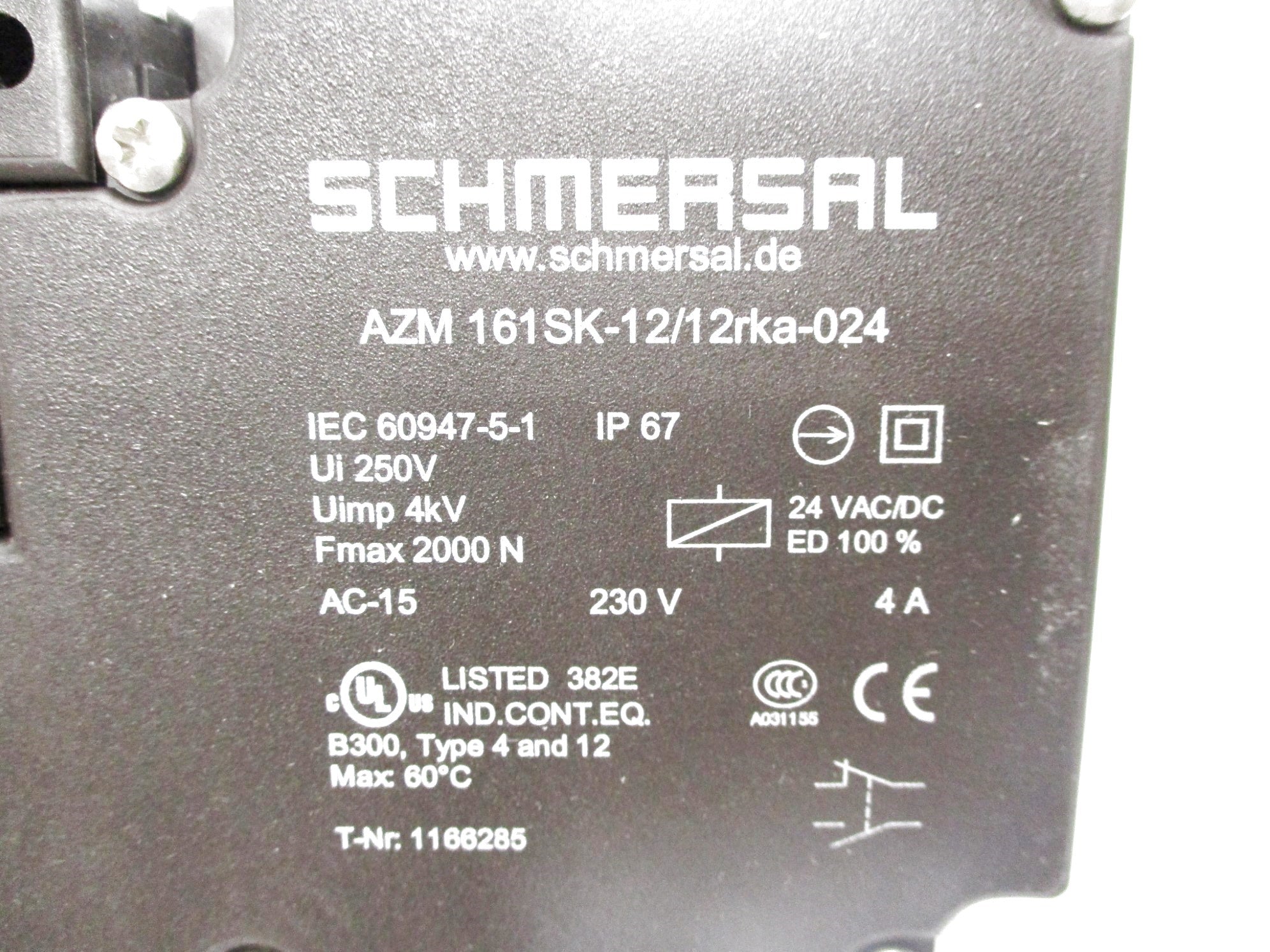 SCHMERSAL AZM161SK-12/12RKA-024 NSMP