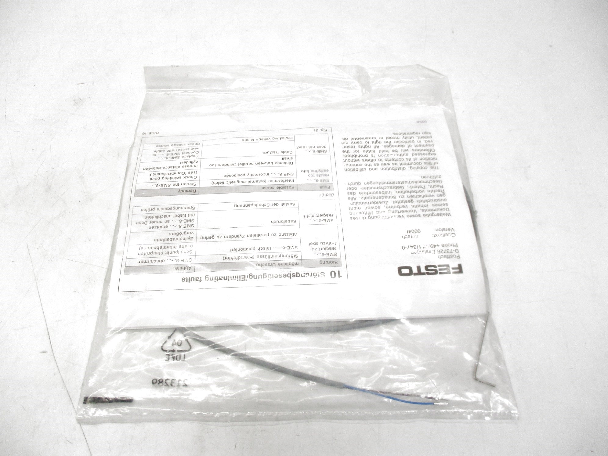 FESTO 161756 SME-8-K-24-S6 NSMP