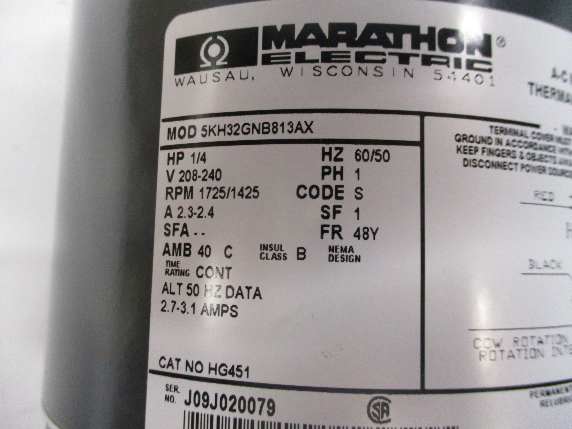 MARATHON HG451 5KH32GNB813AX NSMP