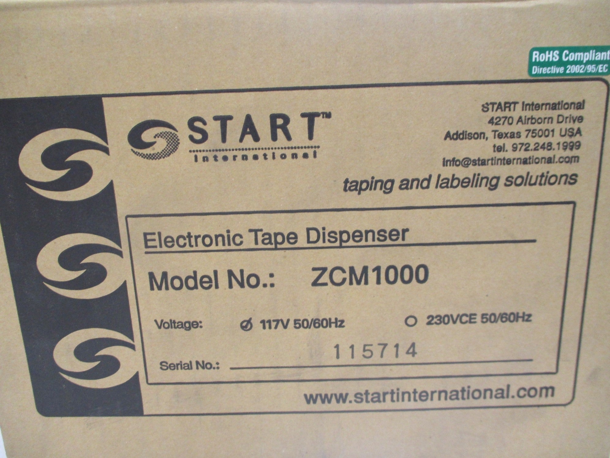 START INTERNATIONAL ZCM1000 NSMP
