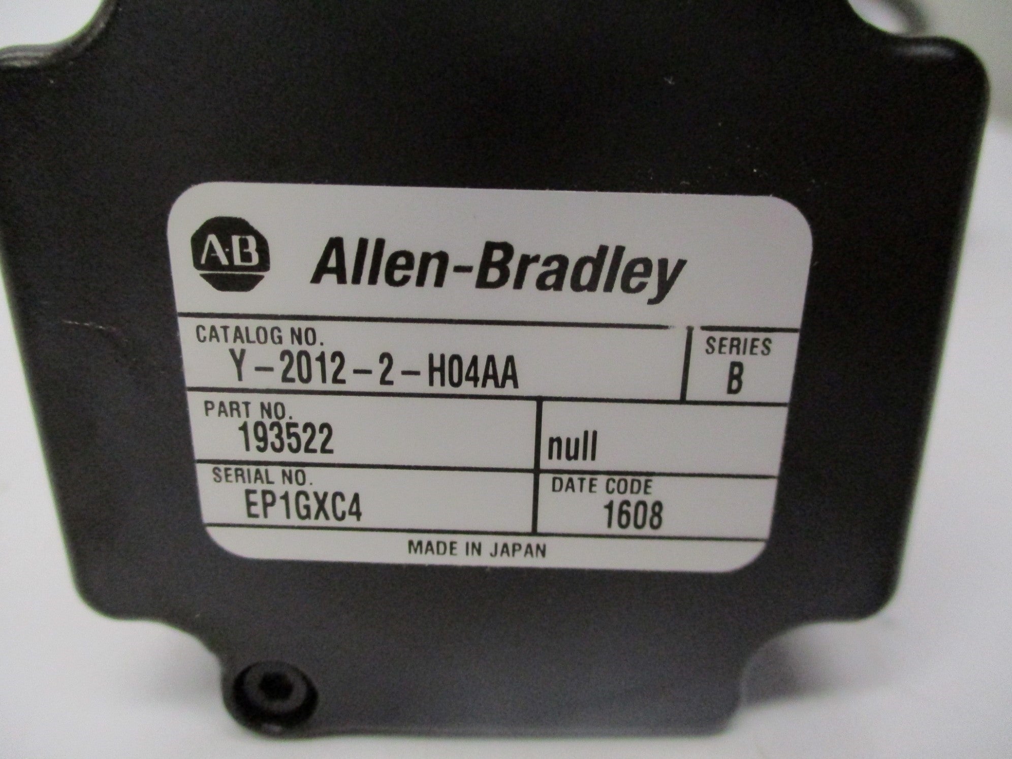 INDUSTRIAL SPARE PART Y-2012-2-H04AA SER. B NSMP