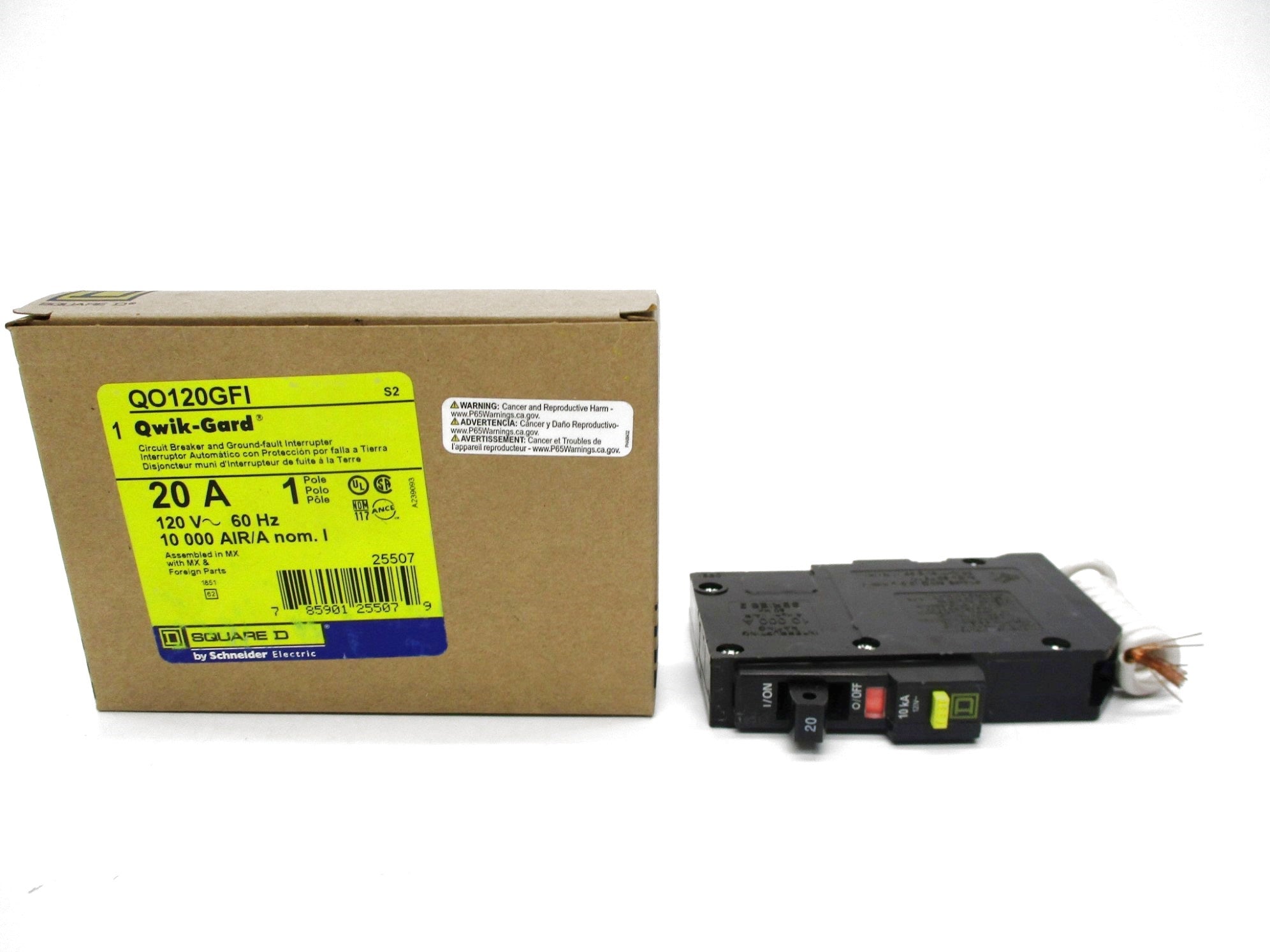 SQUARE D QO120GFI SER. 2 20A 120V NSMP